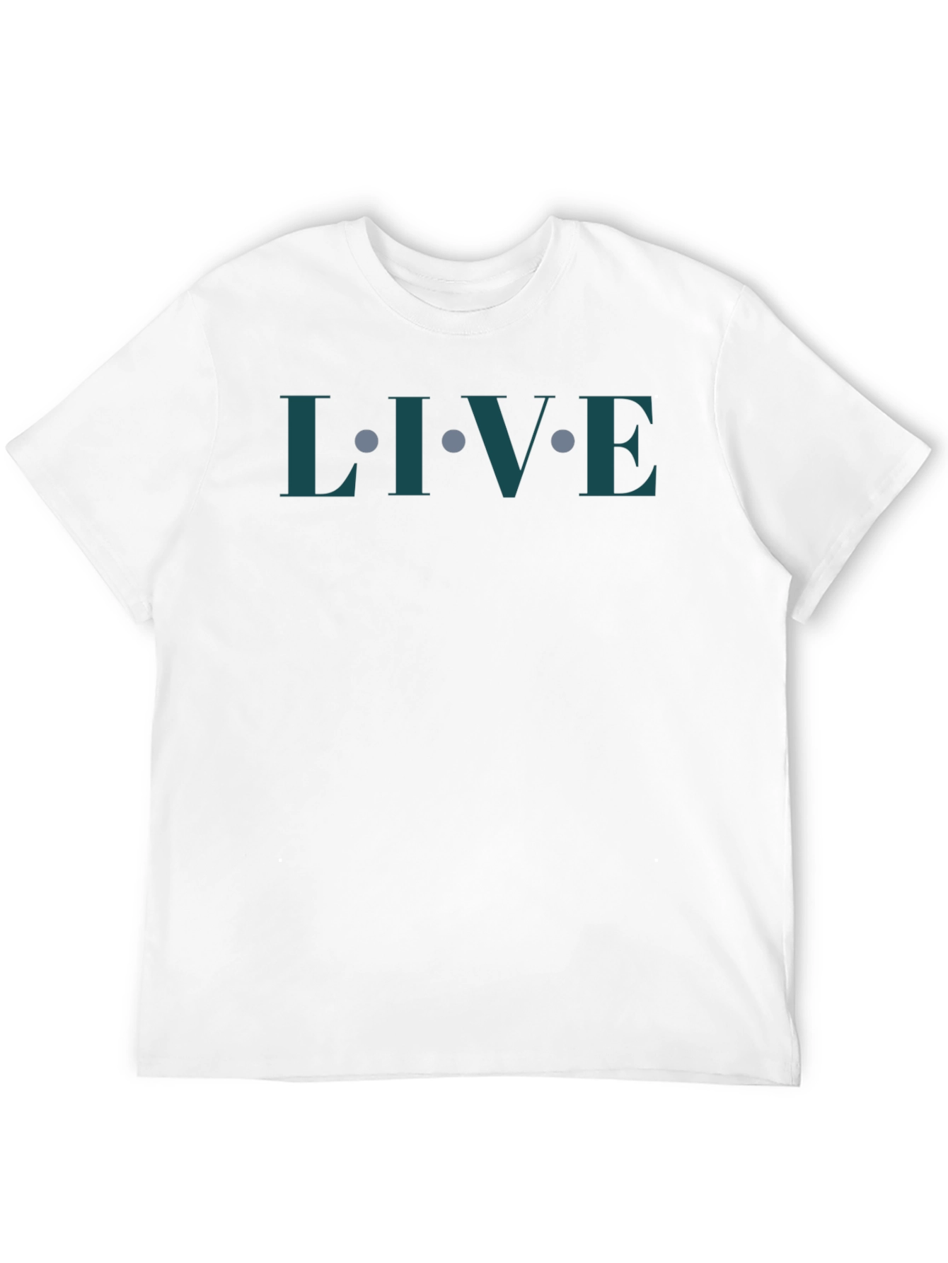 Live Graphic Tee - Modern Minimalist Design