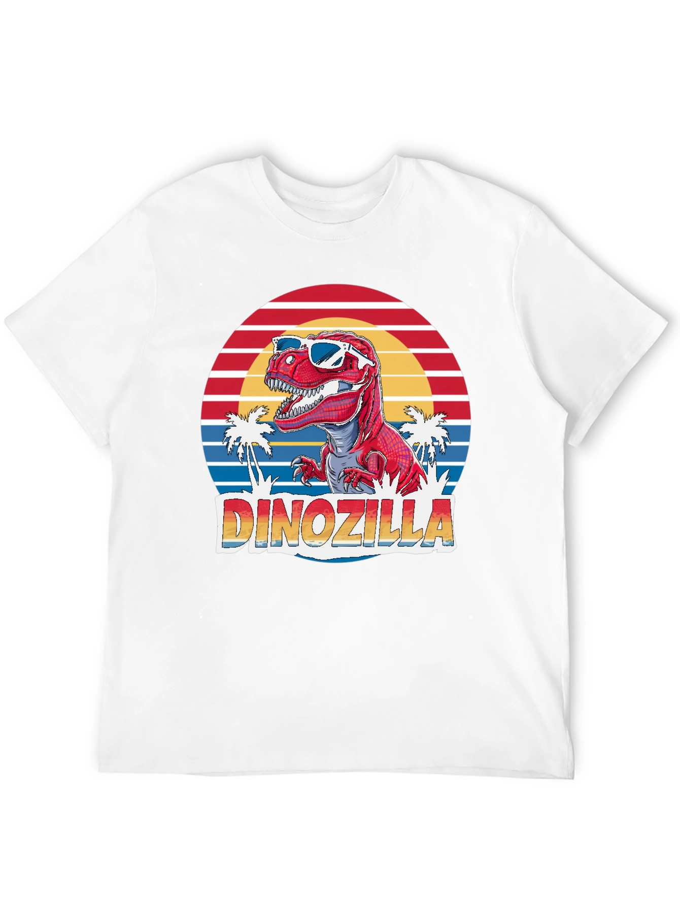 Dinozilla T-Shirt - Retro Dinosaur in Sunglasses
