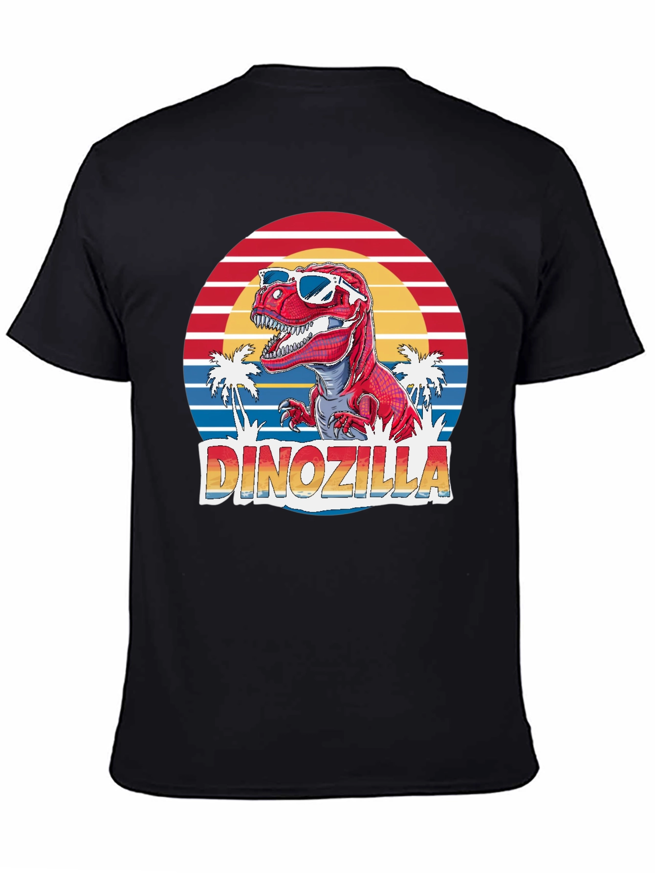 Dinozilla T-Shirt - Retro Dinosaur in Sunglasses