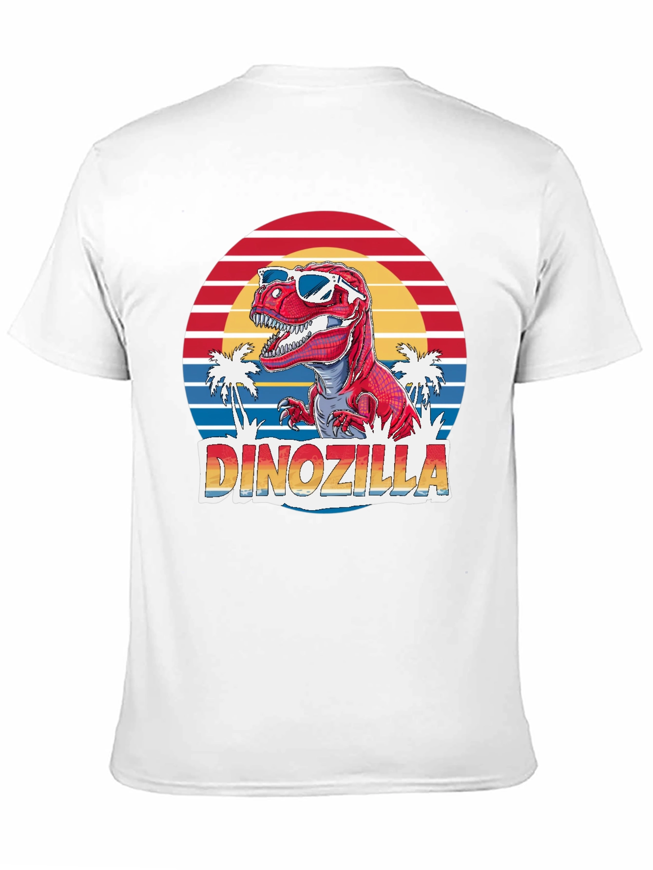 Dinozilla T-Shirt - Retro Dinosaur in Sunglasses