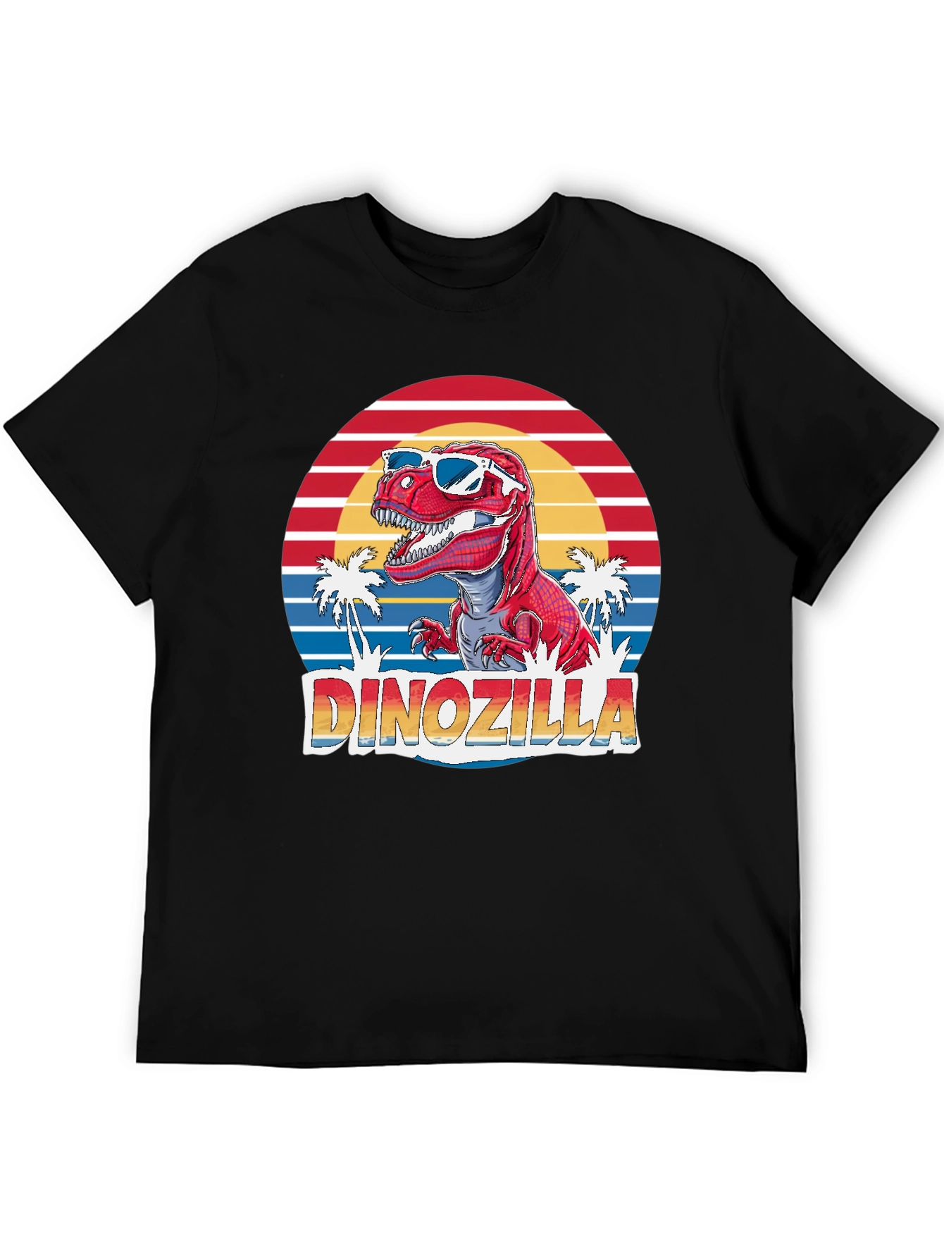 Dinozilla T-Shirt - Retro Dinosaur in Sunglasses