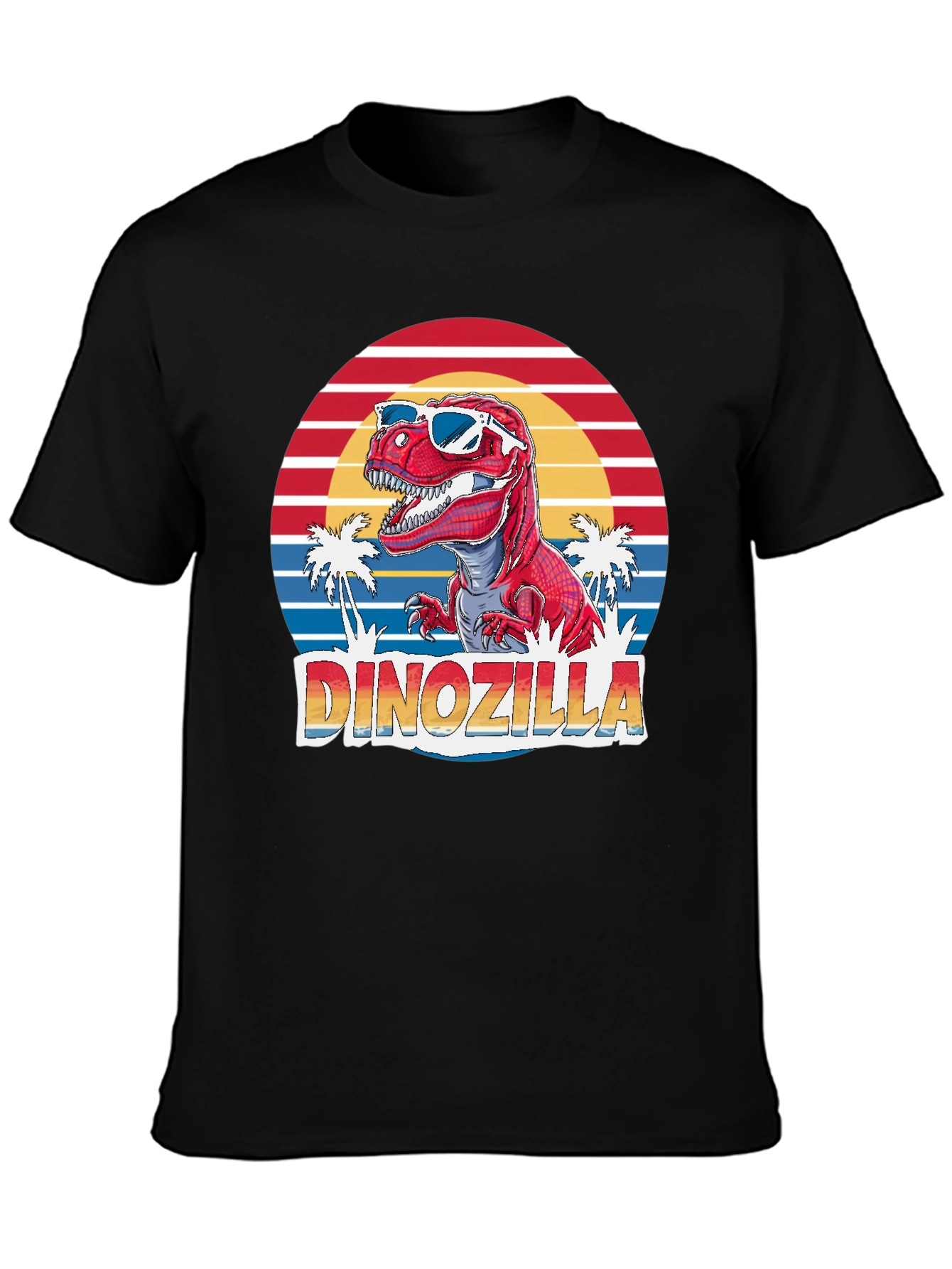 Dinozilla T-Shirt - Retro Dinosaur in Sunglasses