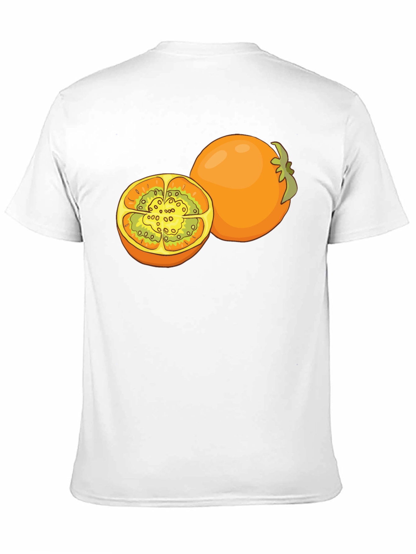 Tamarillo Fruit Graphic Black T-Shirt