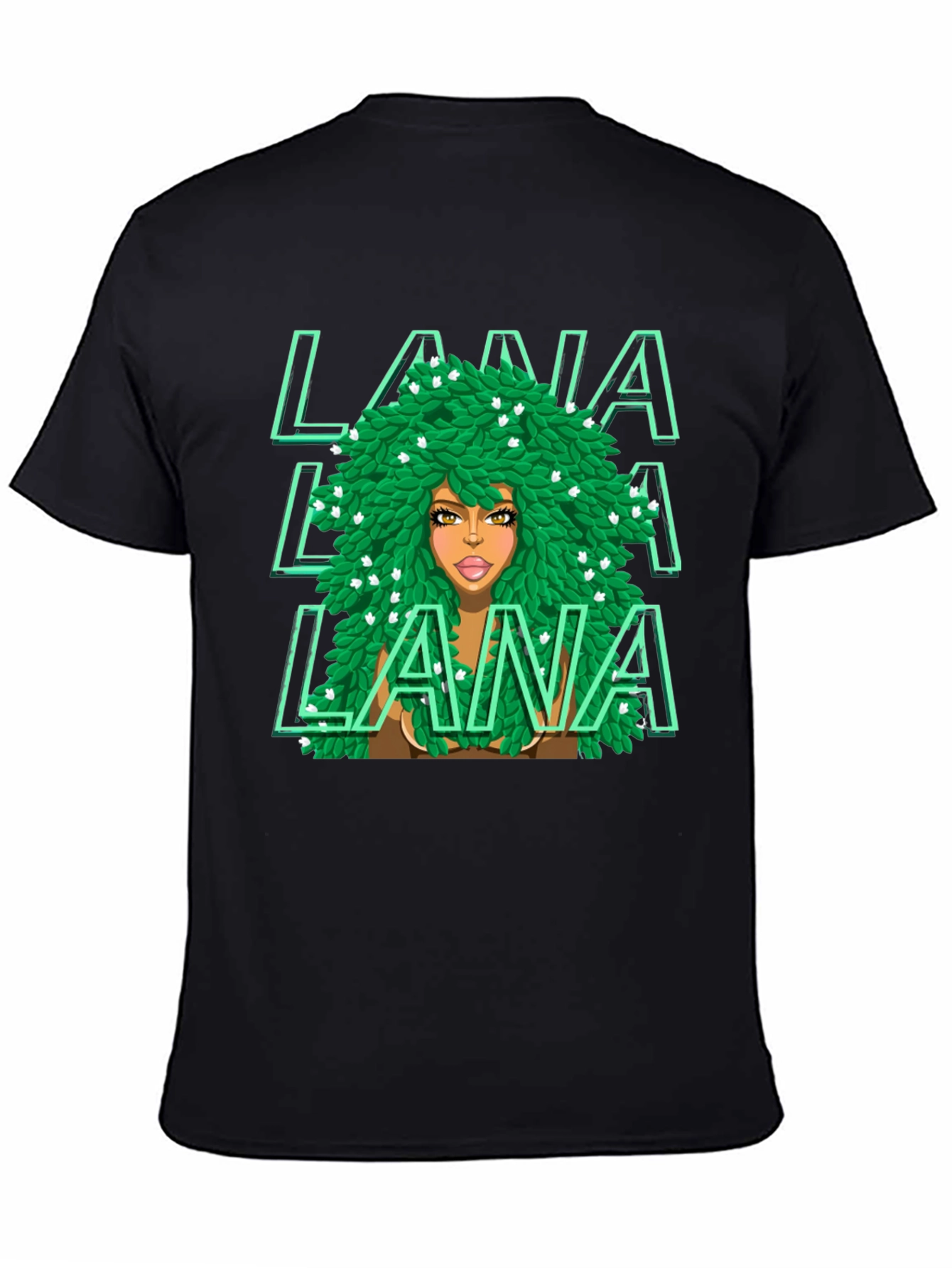 LANA Green Leaves T-Shirt