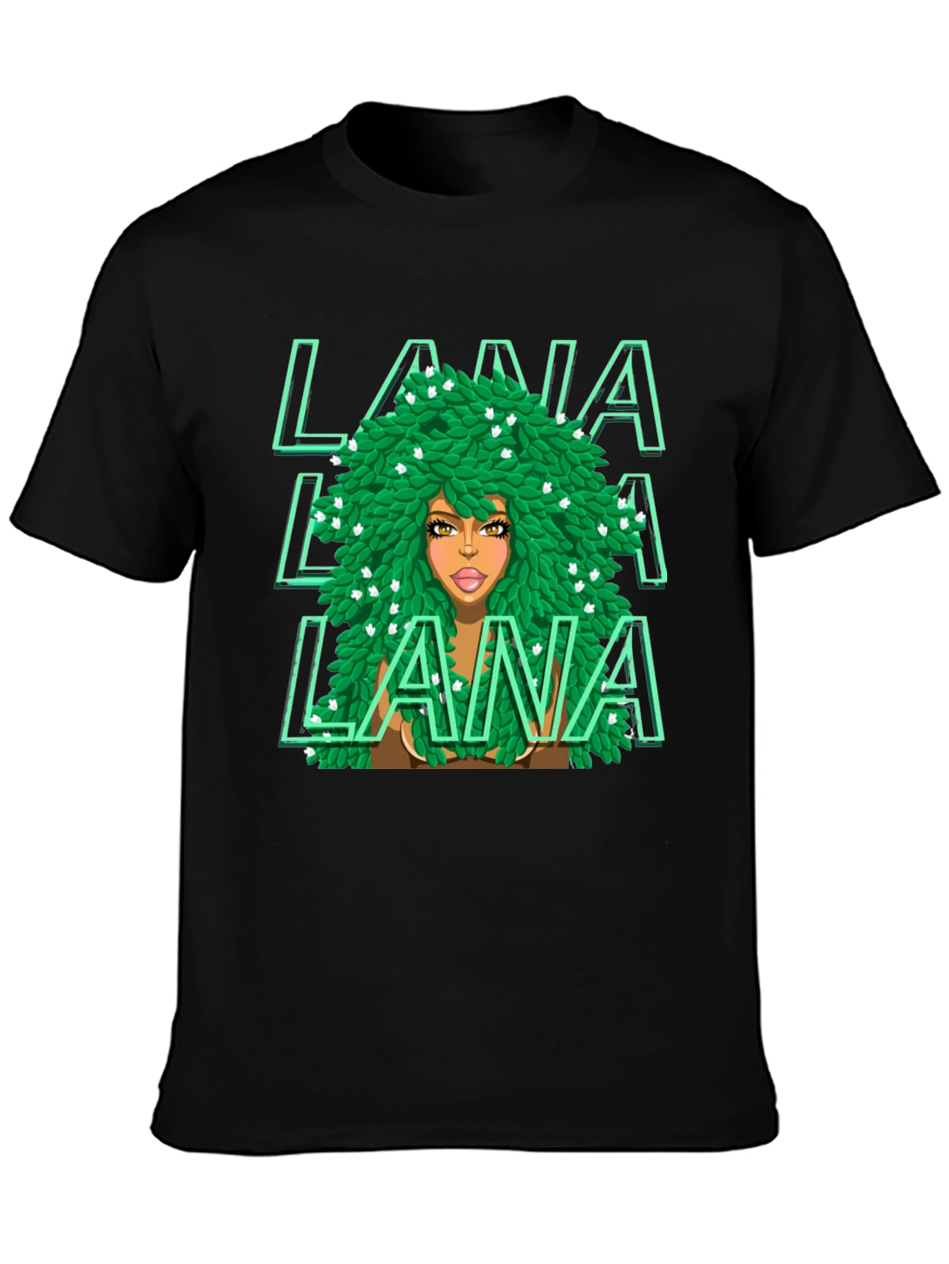 LANA Green Leaves T-Shirt