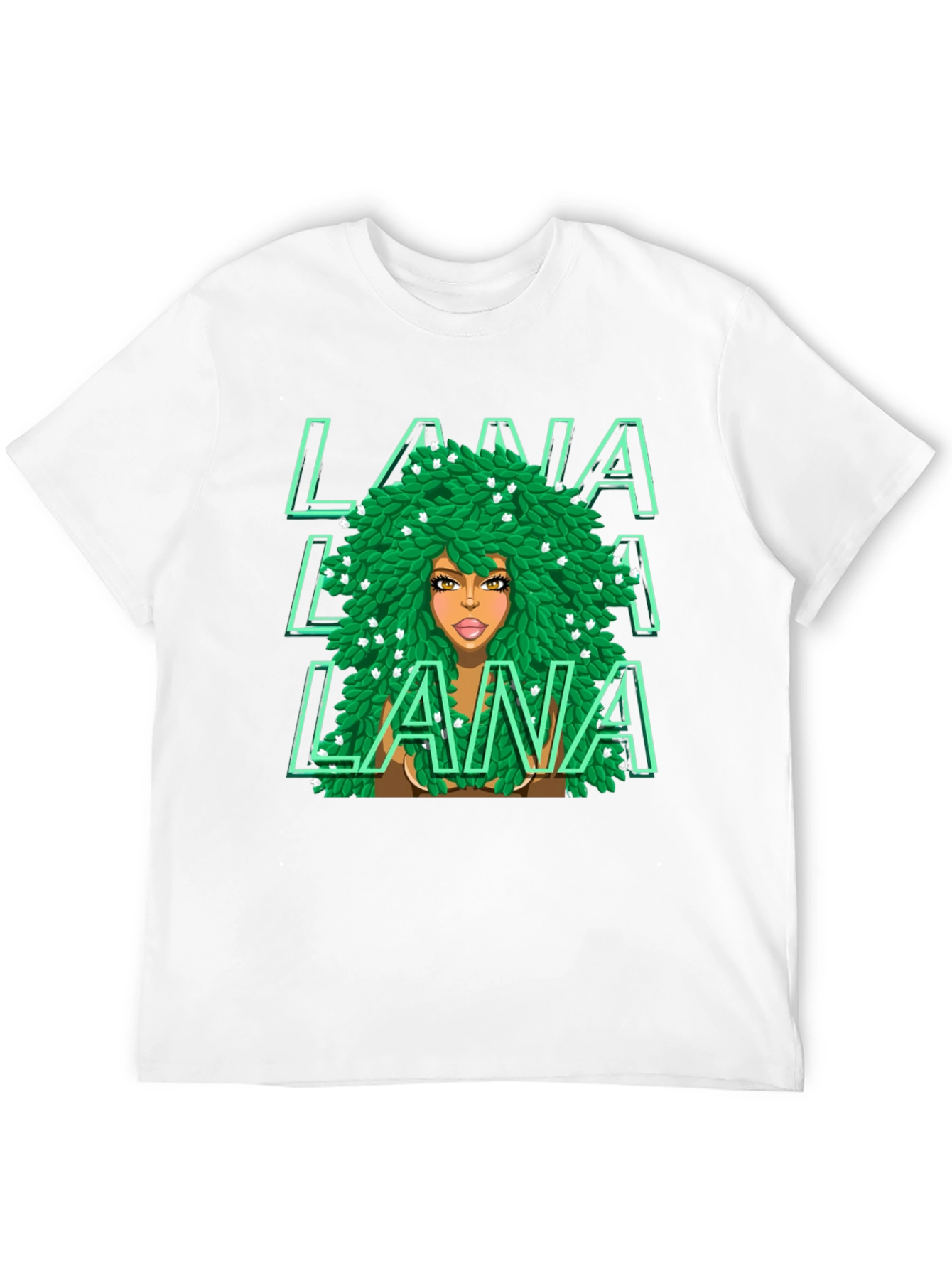 LANA Green Leaves T-Shirt