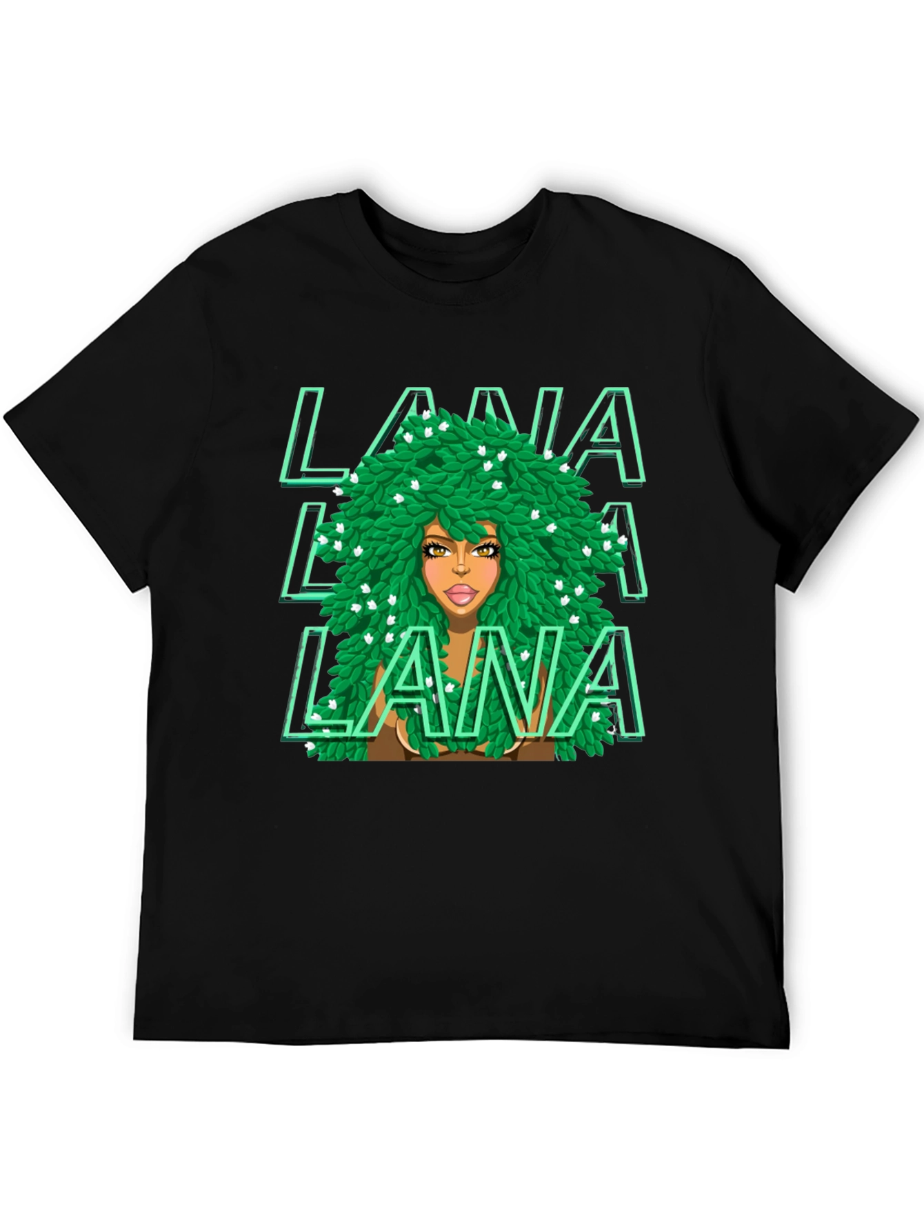 LANA Green Leaves T-Shirt