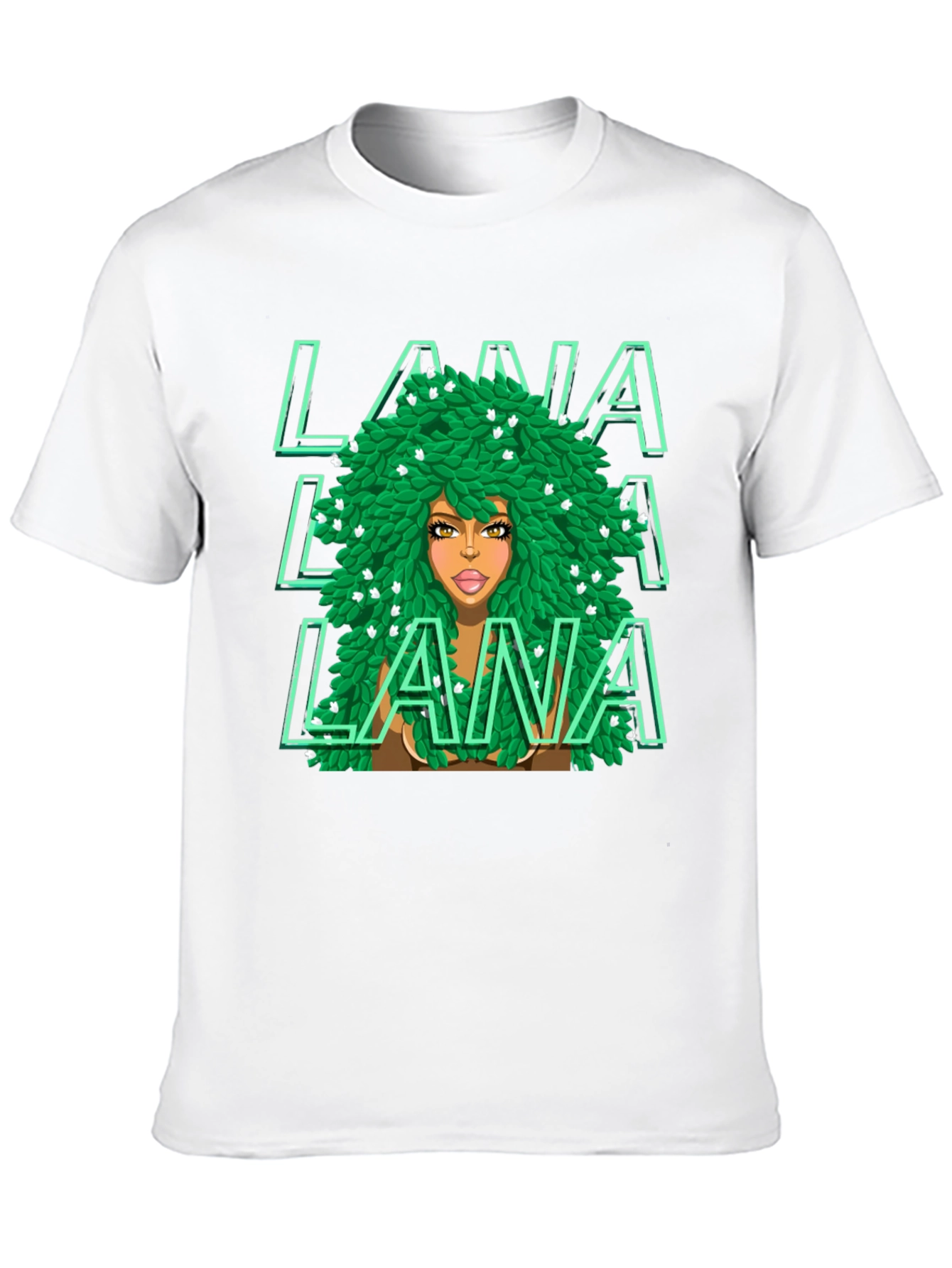 LANA Green Leaves T-Shirt