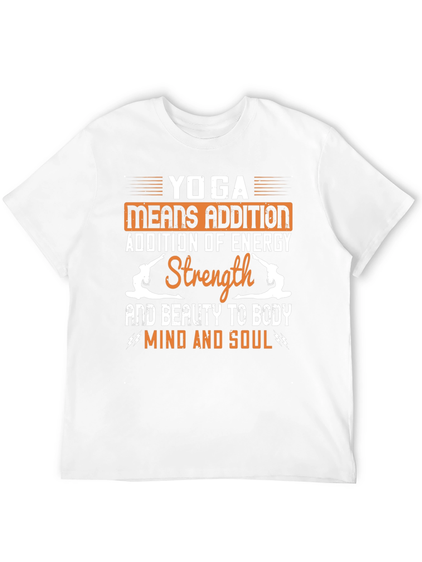 Yoga Means Addition Black Graphic T-Shirt