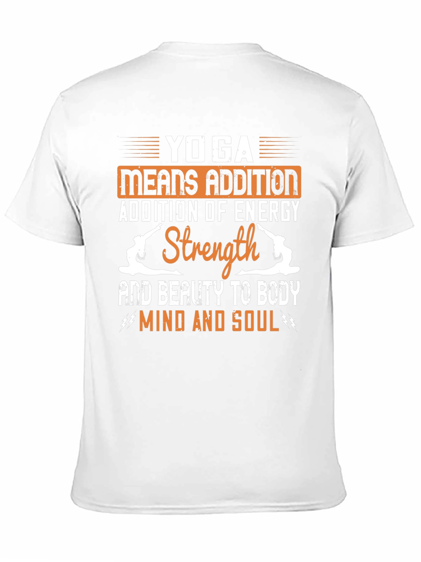Yoga Means Addition Black Graphic T-Shirt