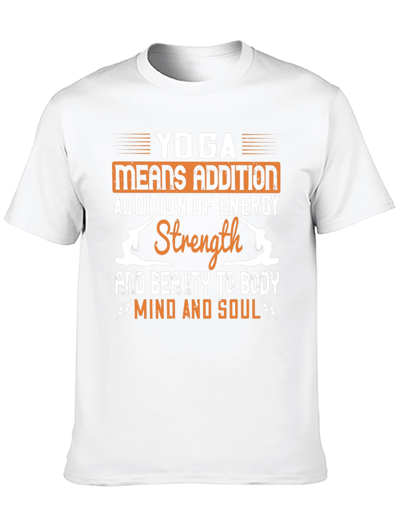 Yoga Means Addition Black Graphic T-Shirt