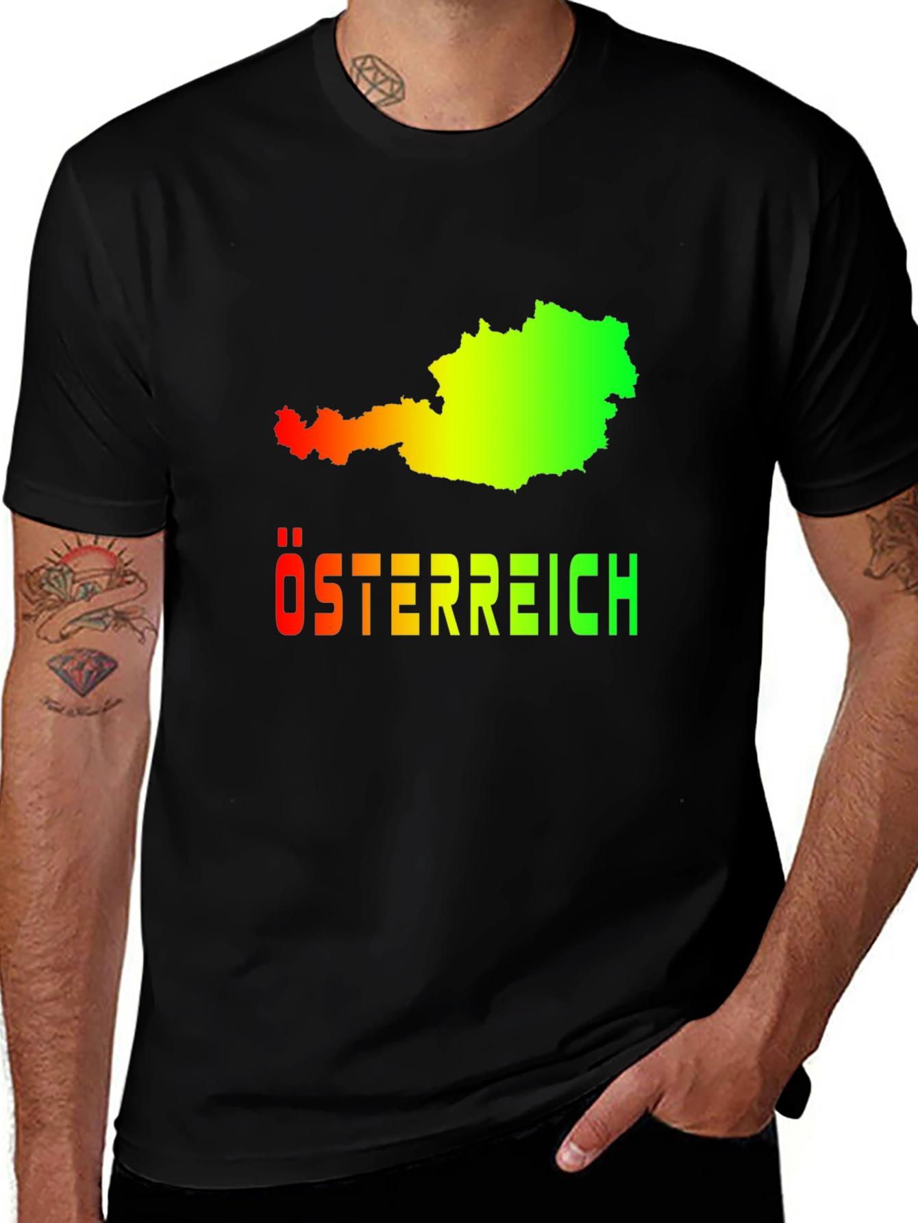 Austria Map T-Shirt - Österreich Graphic Tee