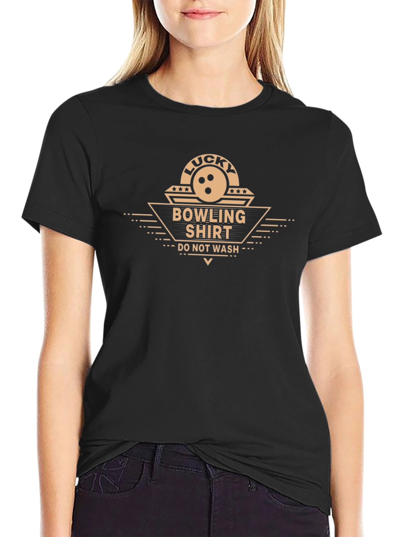 Lucky Bowling Shirt - Do Not Wash Novelty Tee