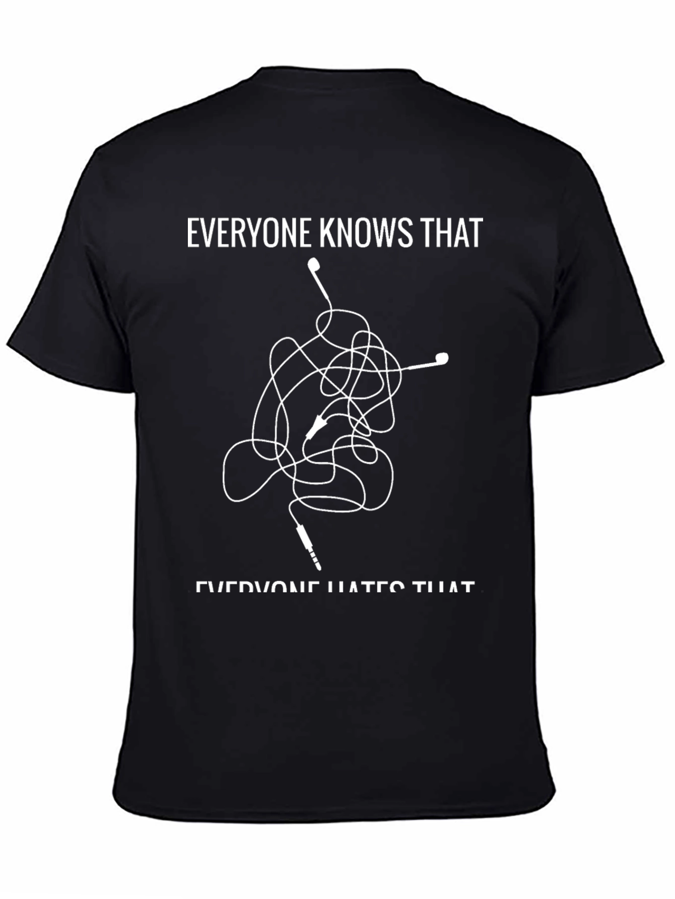 Tangled Earbuds Graphic Tee - Everyone Hates That!