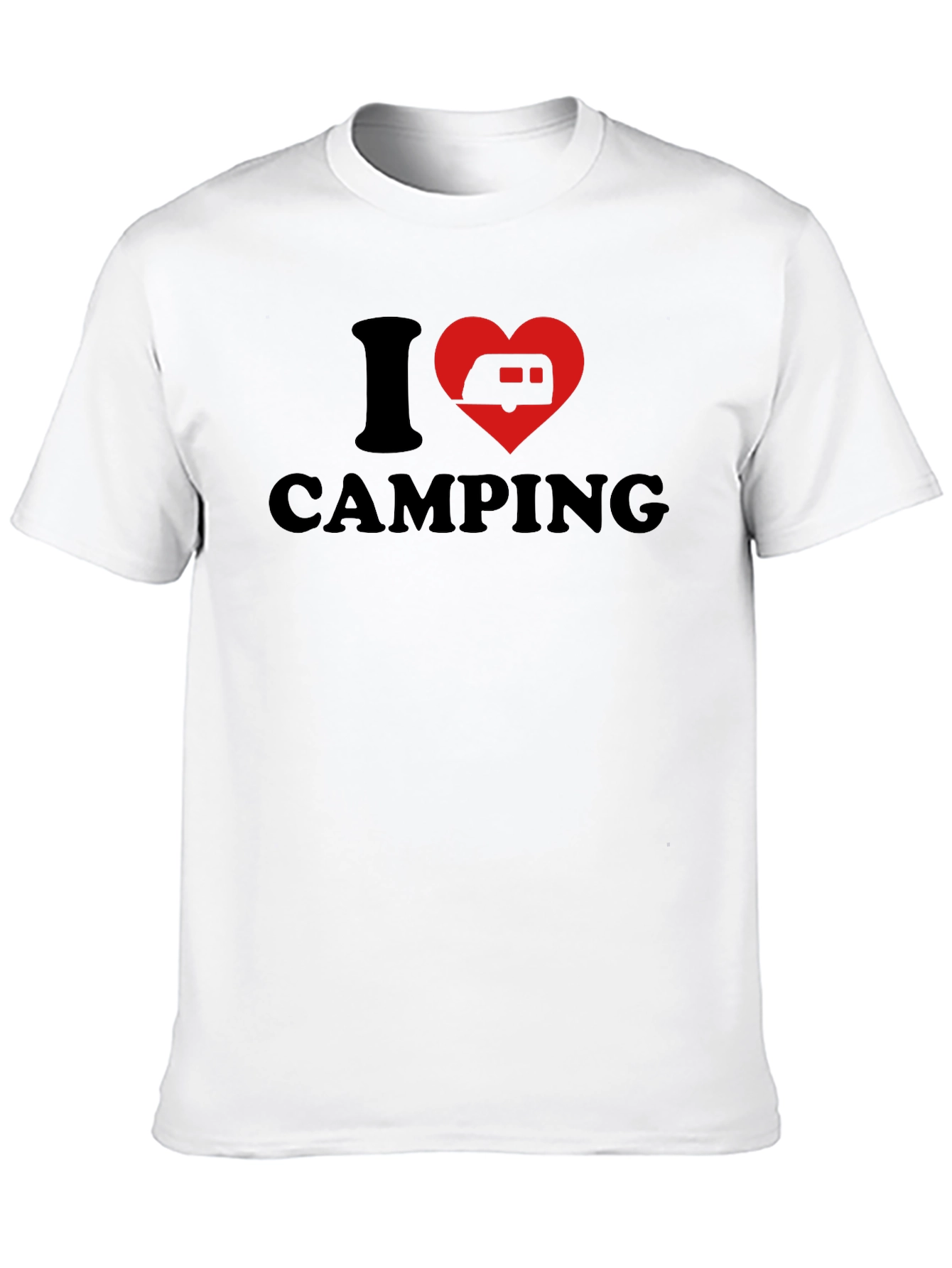 I Heart Camping T-Shirt - Black