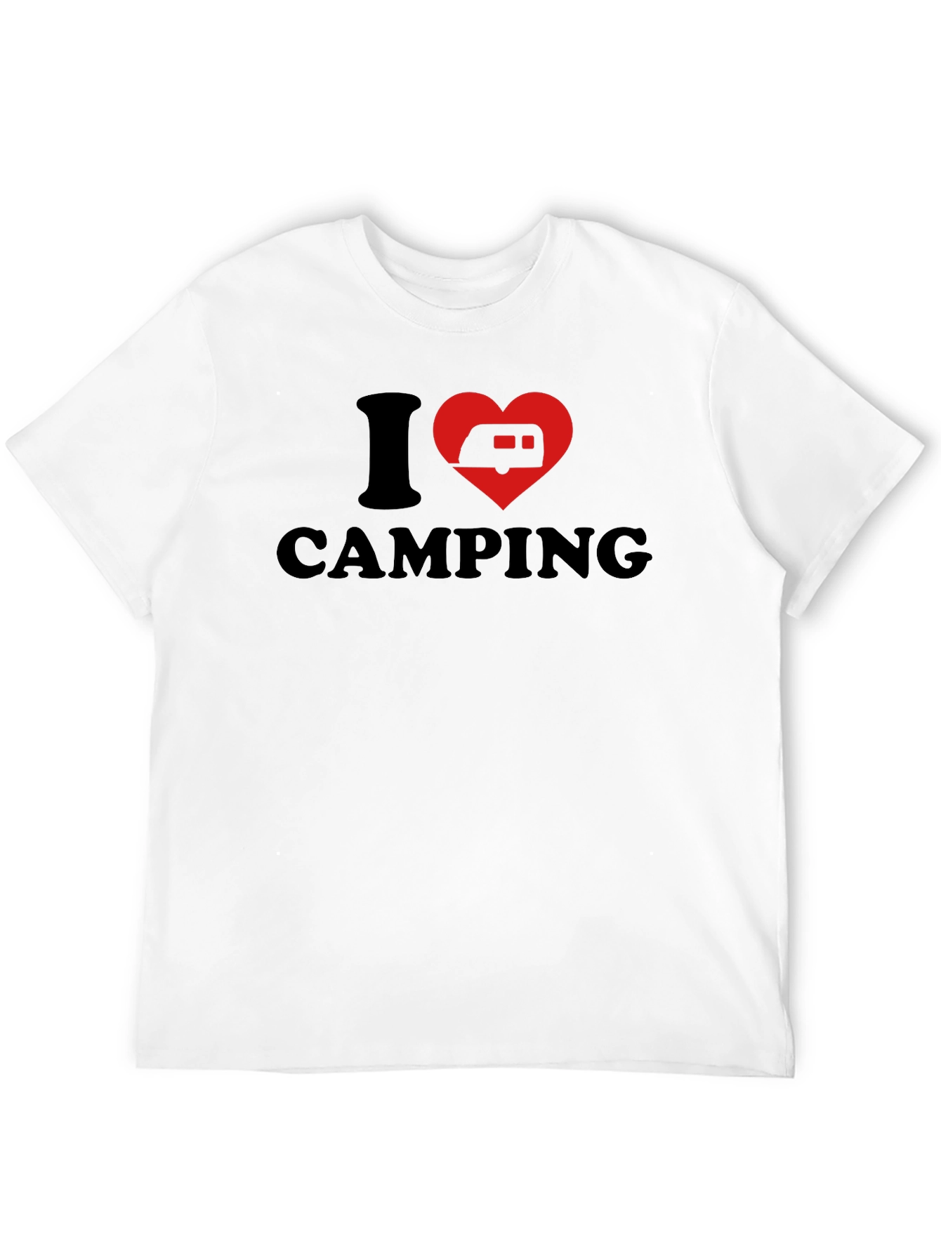 I Heart Camping T-Shirt - Black
