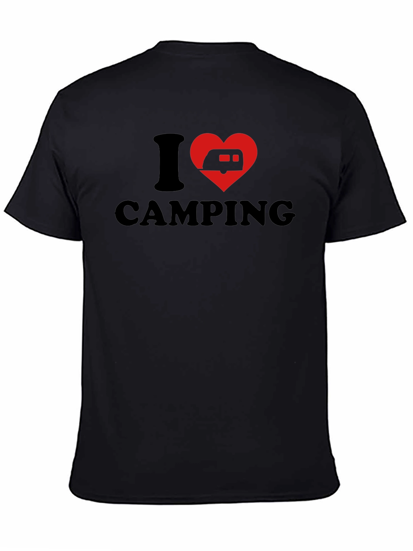 I Heart Camping T-Shirt - Black
