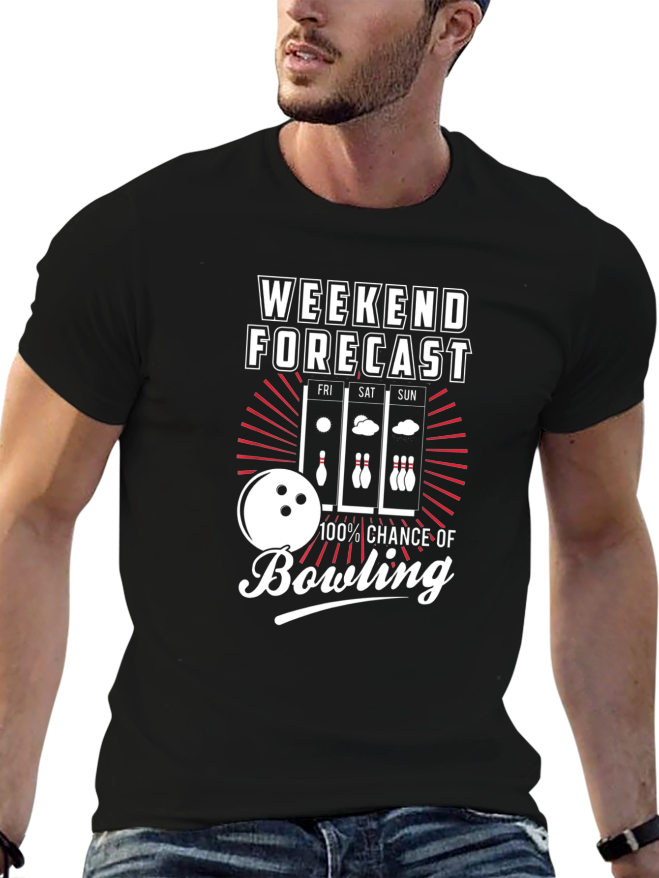 Bowling Weekend Forecast T-Shirt