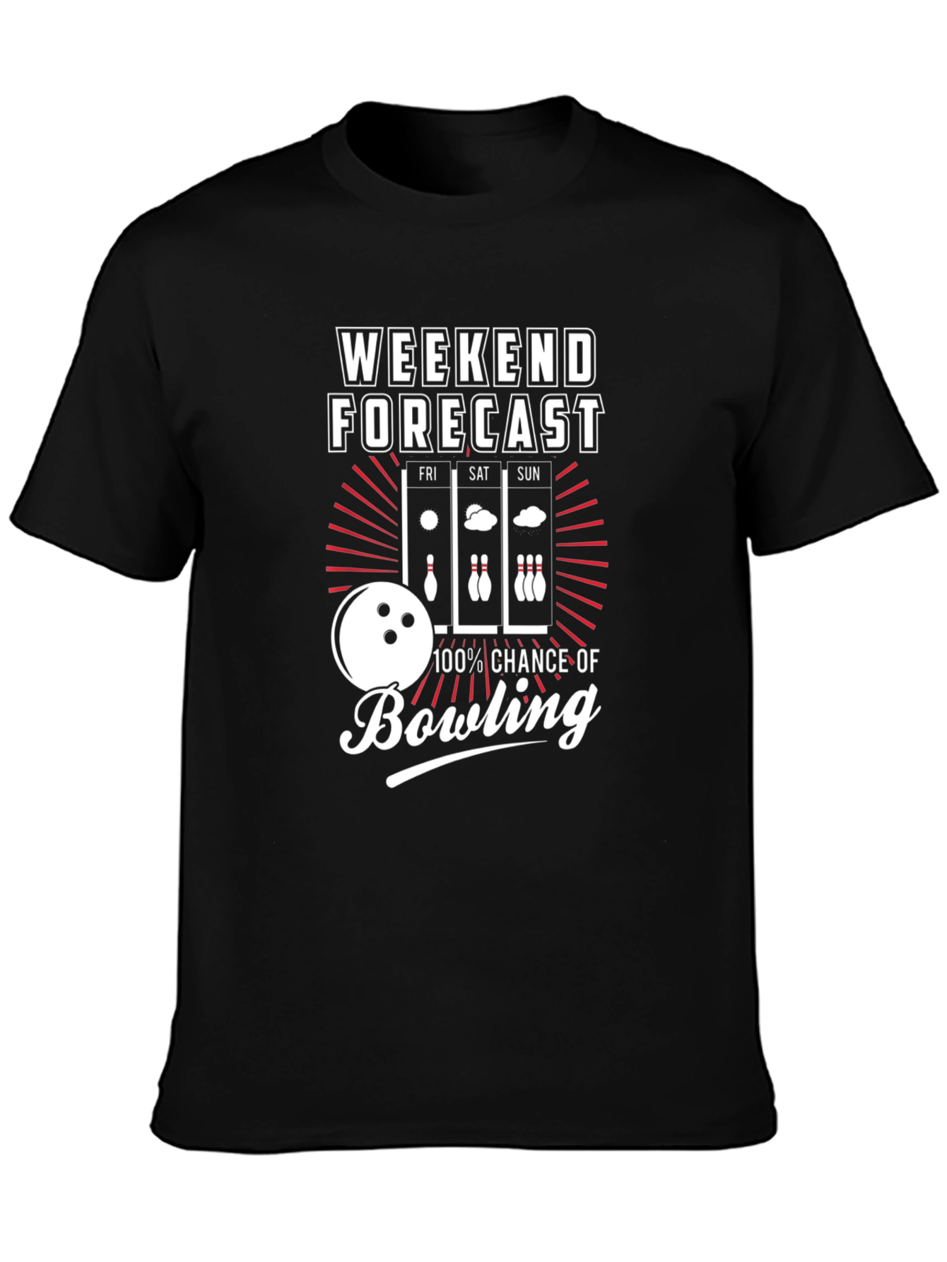 Bowling Weekend Forecast T-Shirt