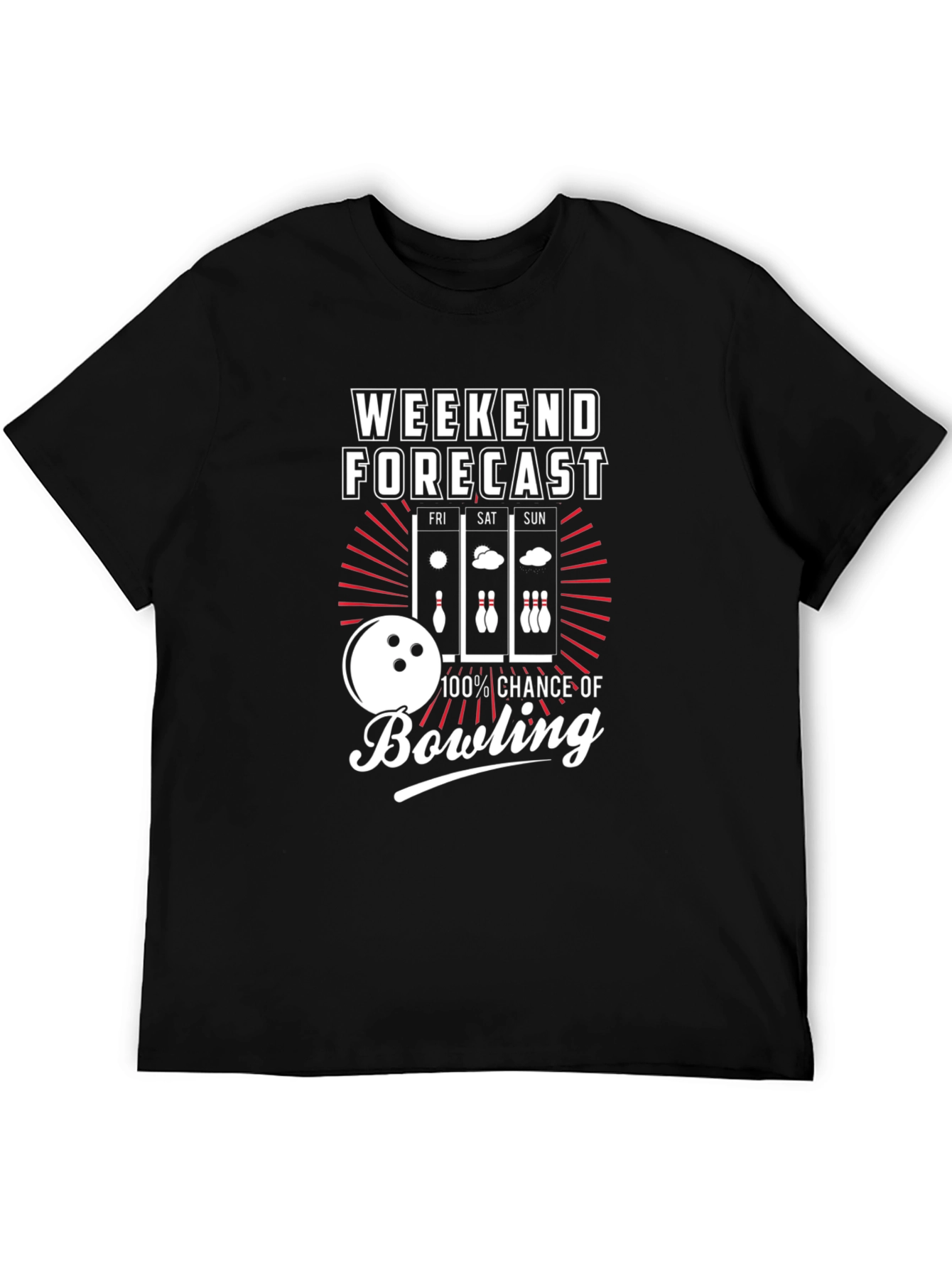 Bowling Weekend Forecast T-Shirt