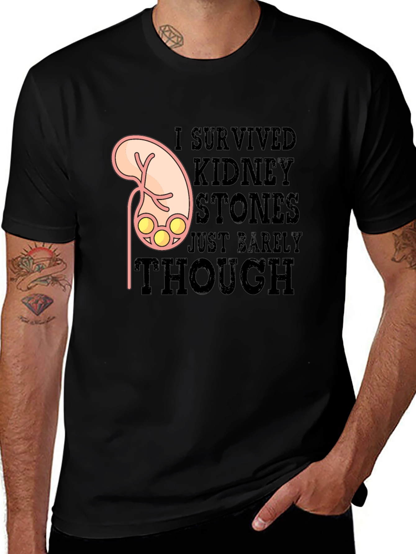 Kidney Stones Survivor T-Shirt Funny Graphic Tee