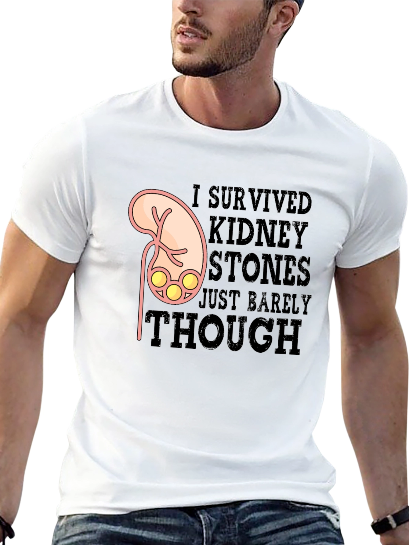 Kidney Stones Survivor T-Shirt Funny Graphic Tee