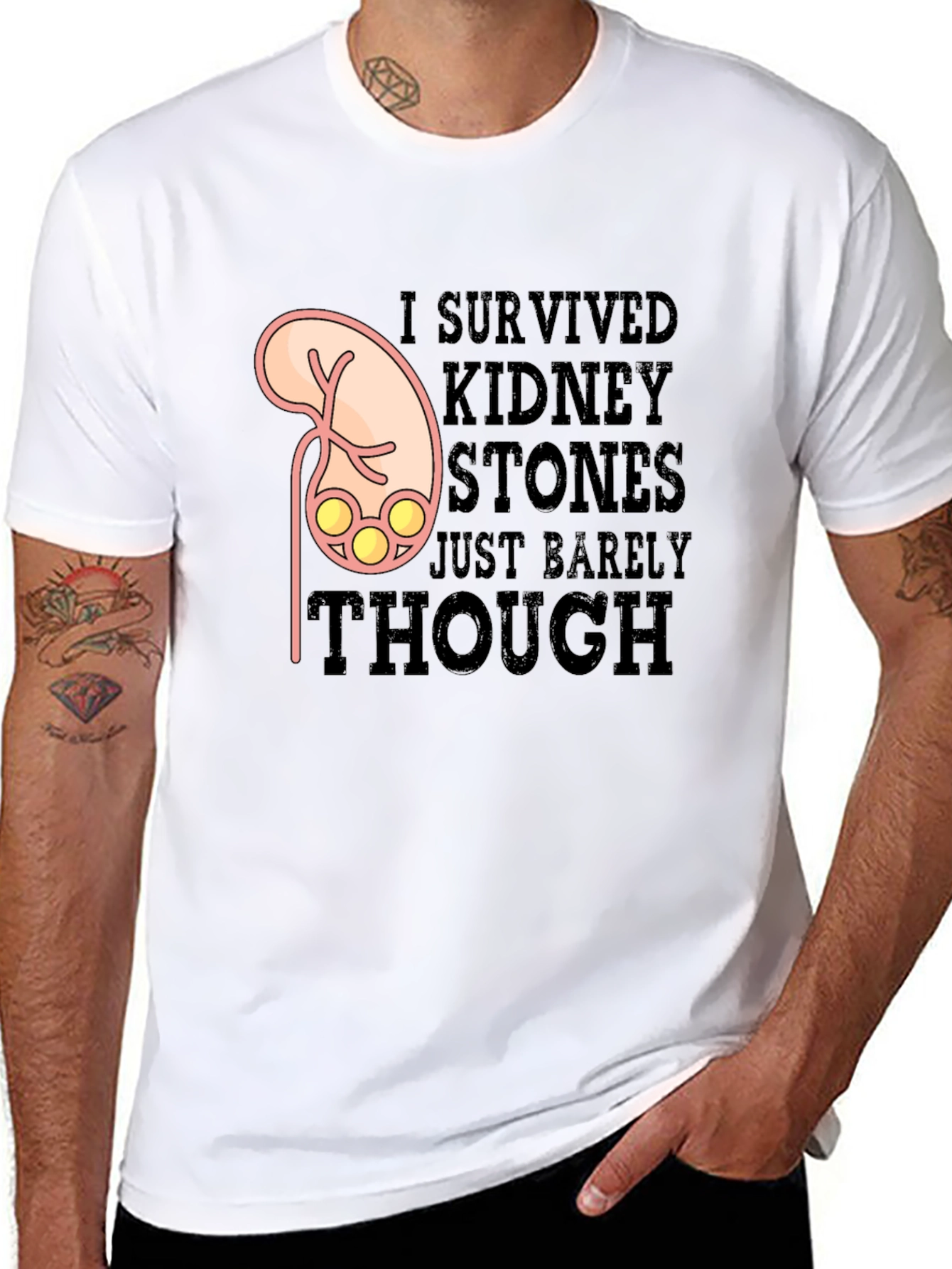 Kidney Stones Survivor T-Shirt Funny Graphic Tee