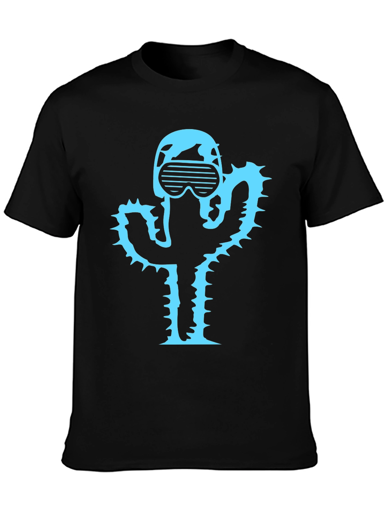 Cool Cactus T-Shirt - Black Graphic Tee