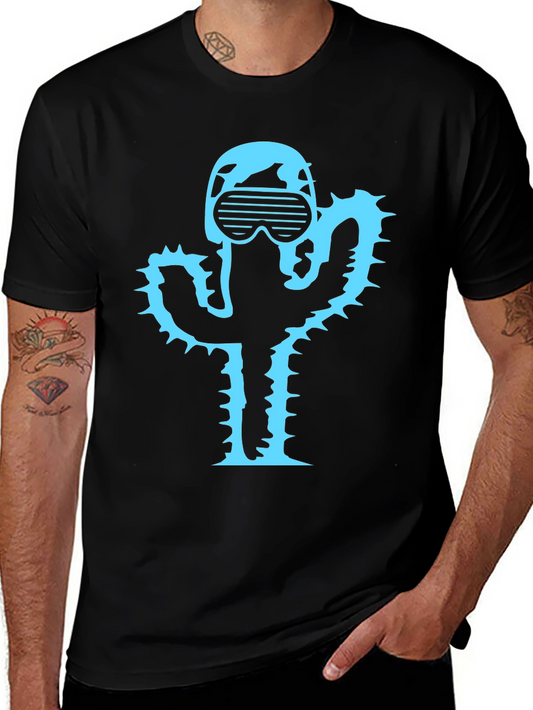 Cool Cactus T-Shirt - Black Graphic Tee