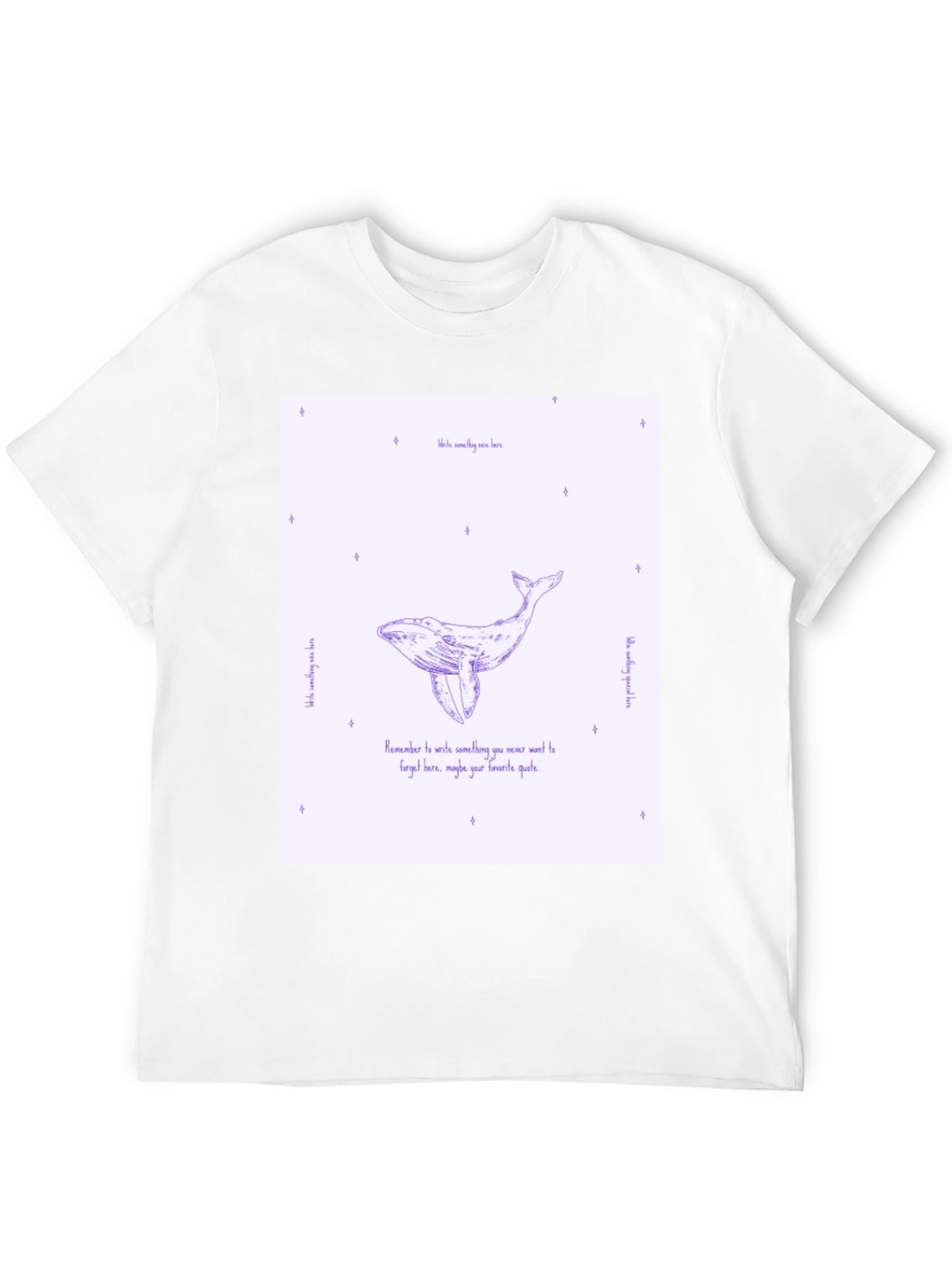 Whale Quote Graphic Tee - Black