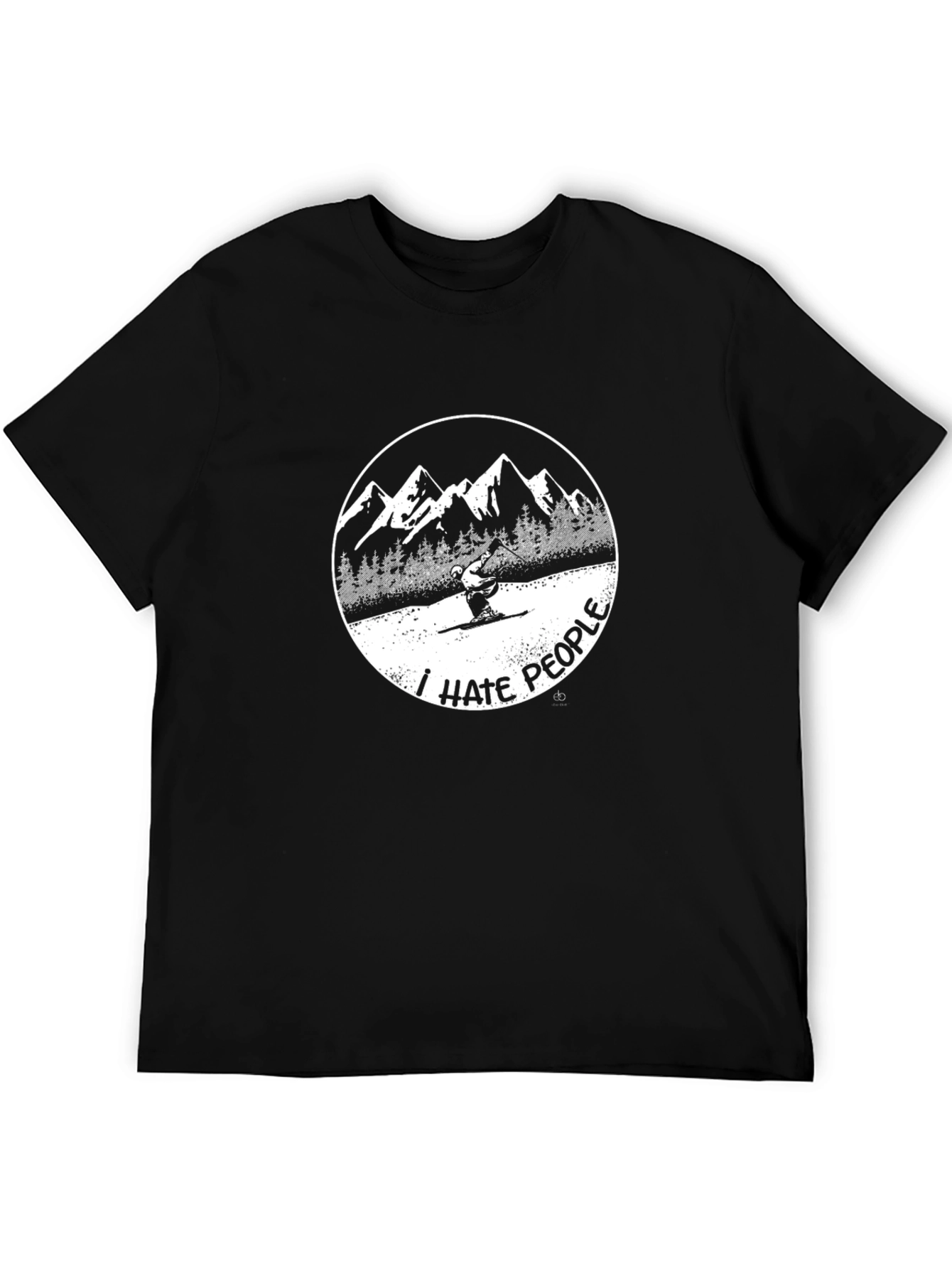 I Hate People Skiing T-Shirt