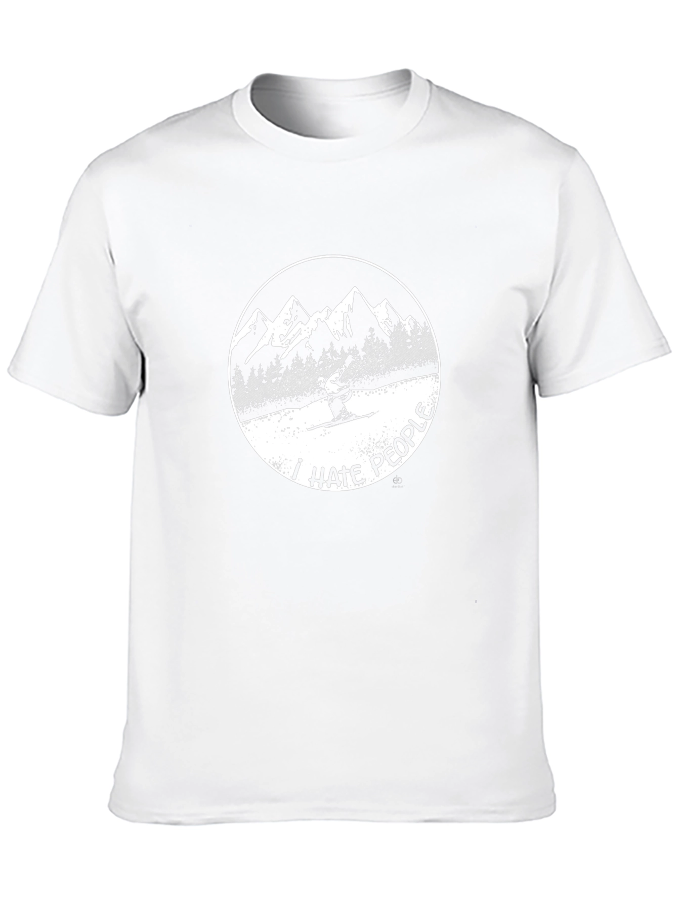 I Hate People Skiing T-Shirt