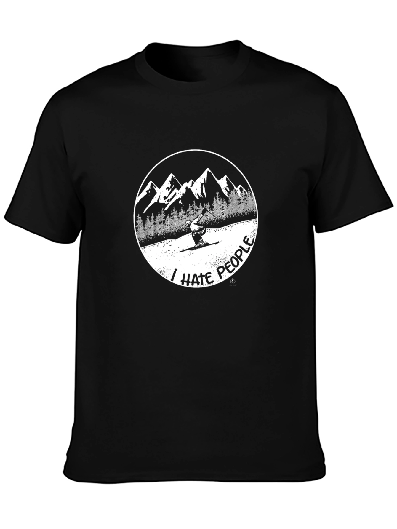 I Hate People Skiing T-Shirt