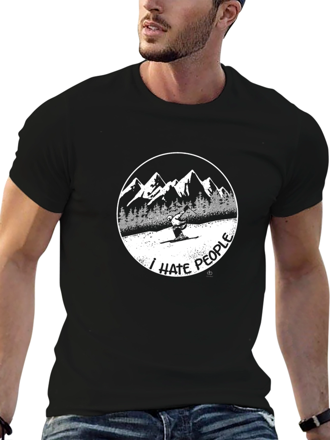 I Hate People Skiing T-Shirt