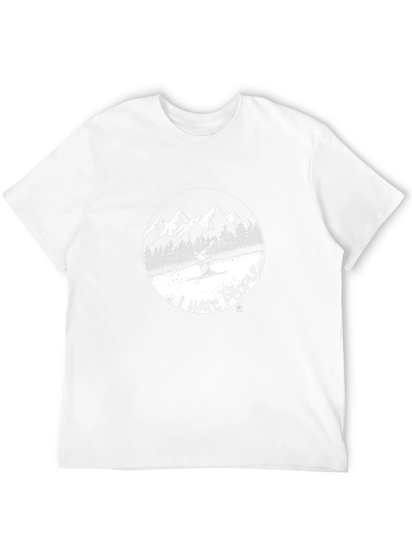 I Hate People Skiing T-Shirt