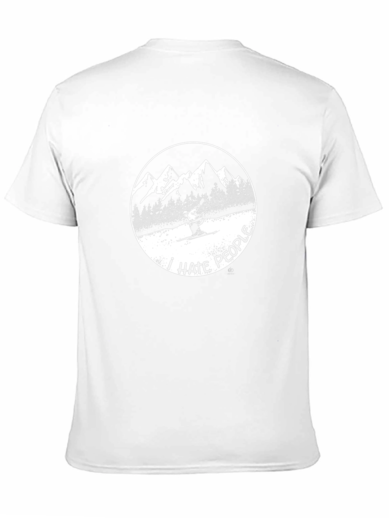 I Hate People Skiing T-Shirt