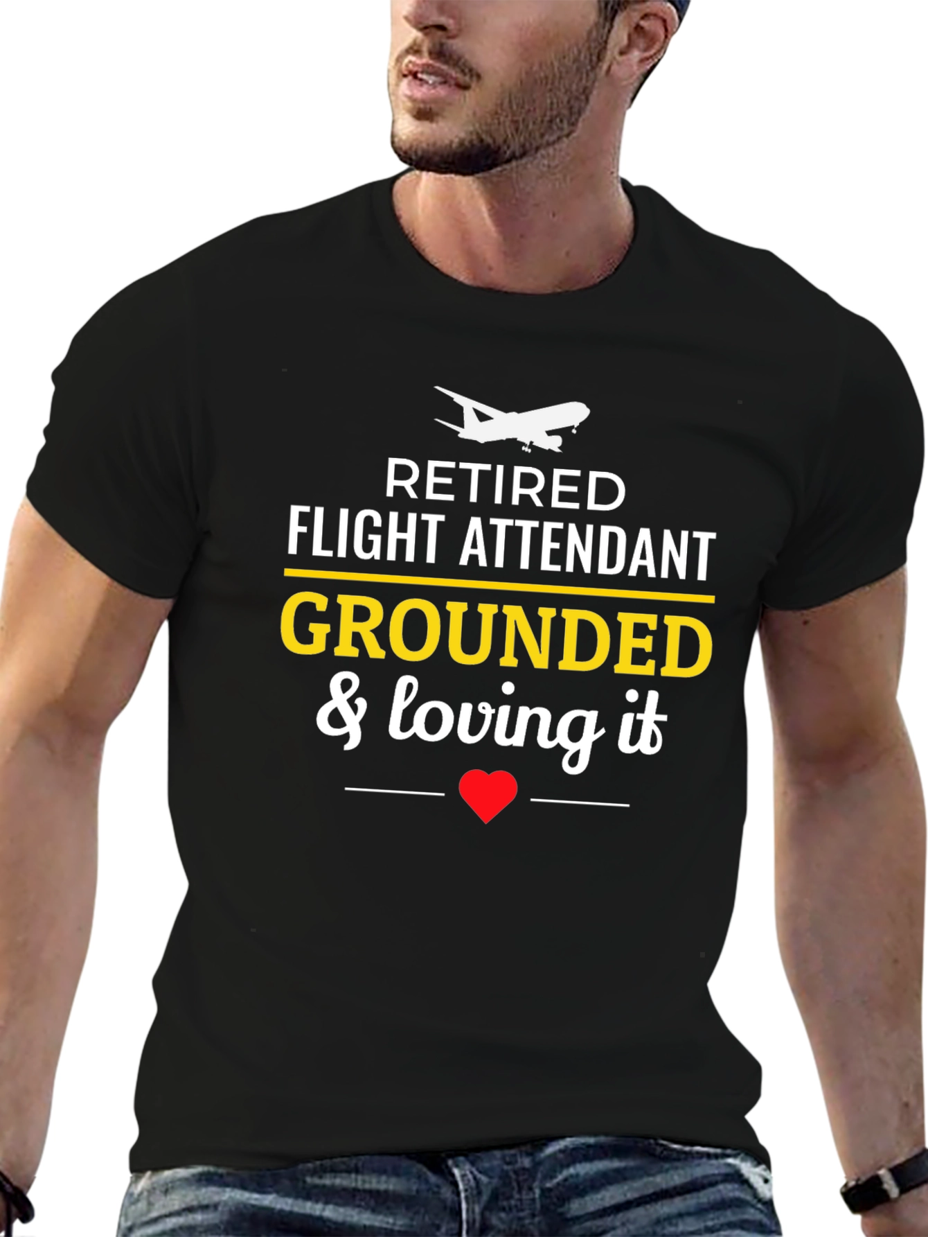 Retired Flight Attendant Grounded T-Shirt