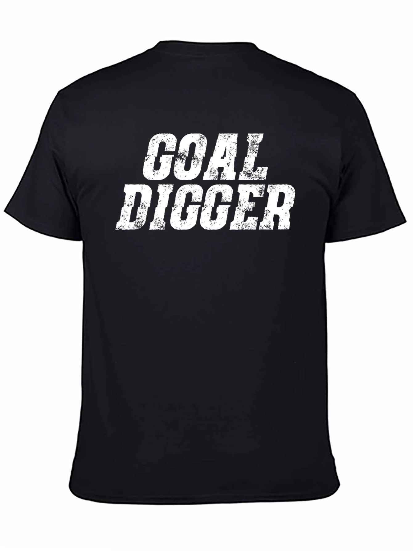 Goal Digger Graphic Tee - Black Crew Neck T-Shirt