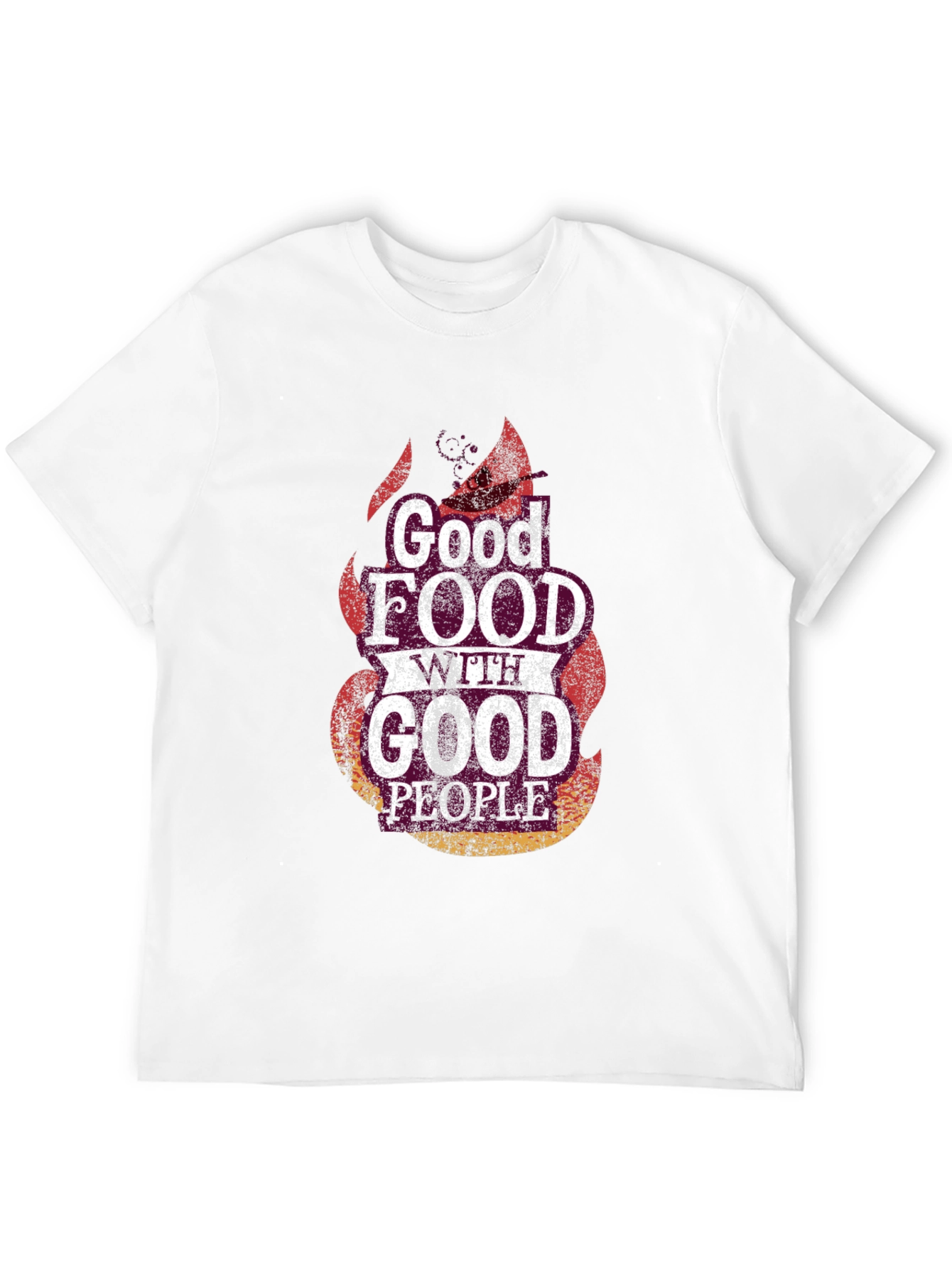 Good Food Good People Black Graphic Tee