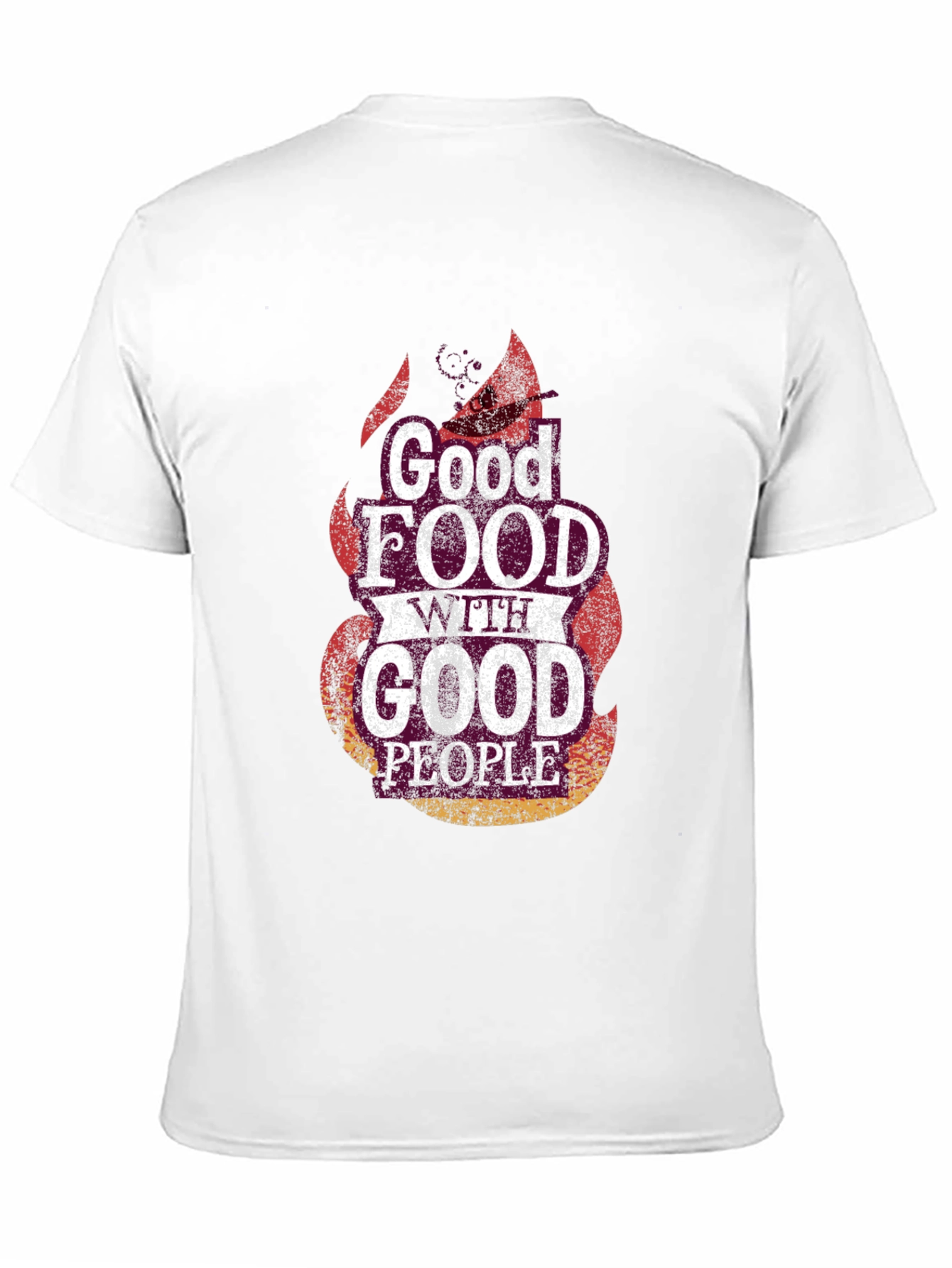 Good Food Good People Black Graphic Tee