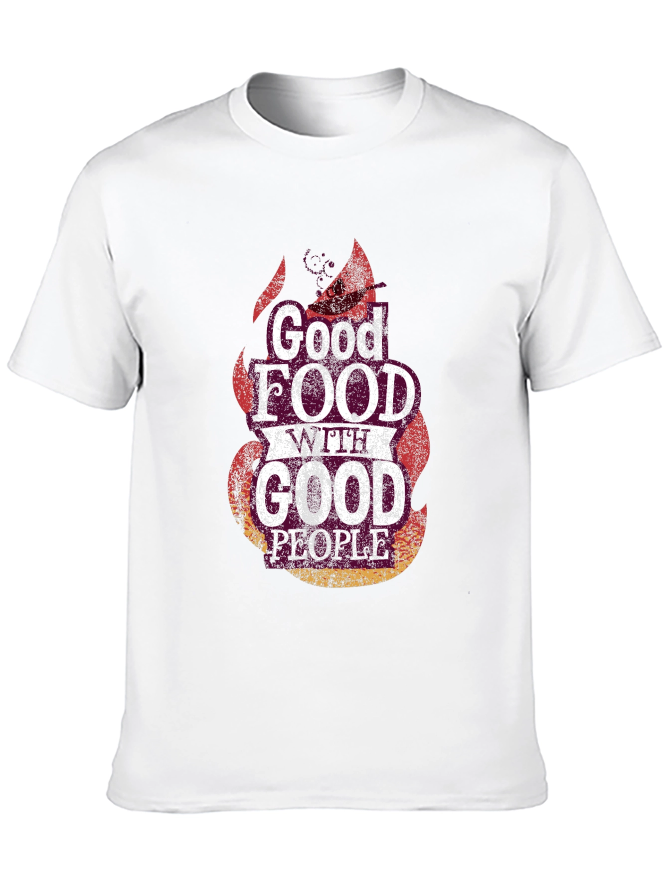 Good Food Good People Black Graphic Tee