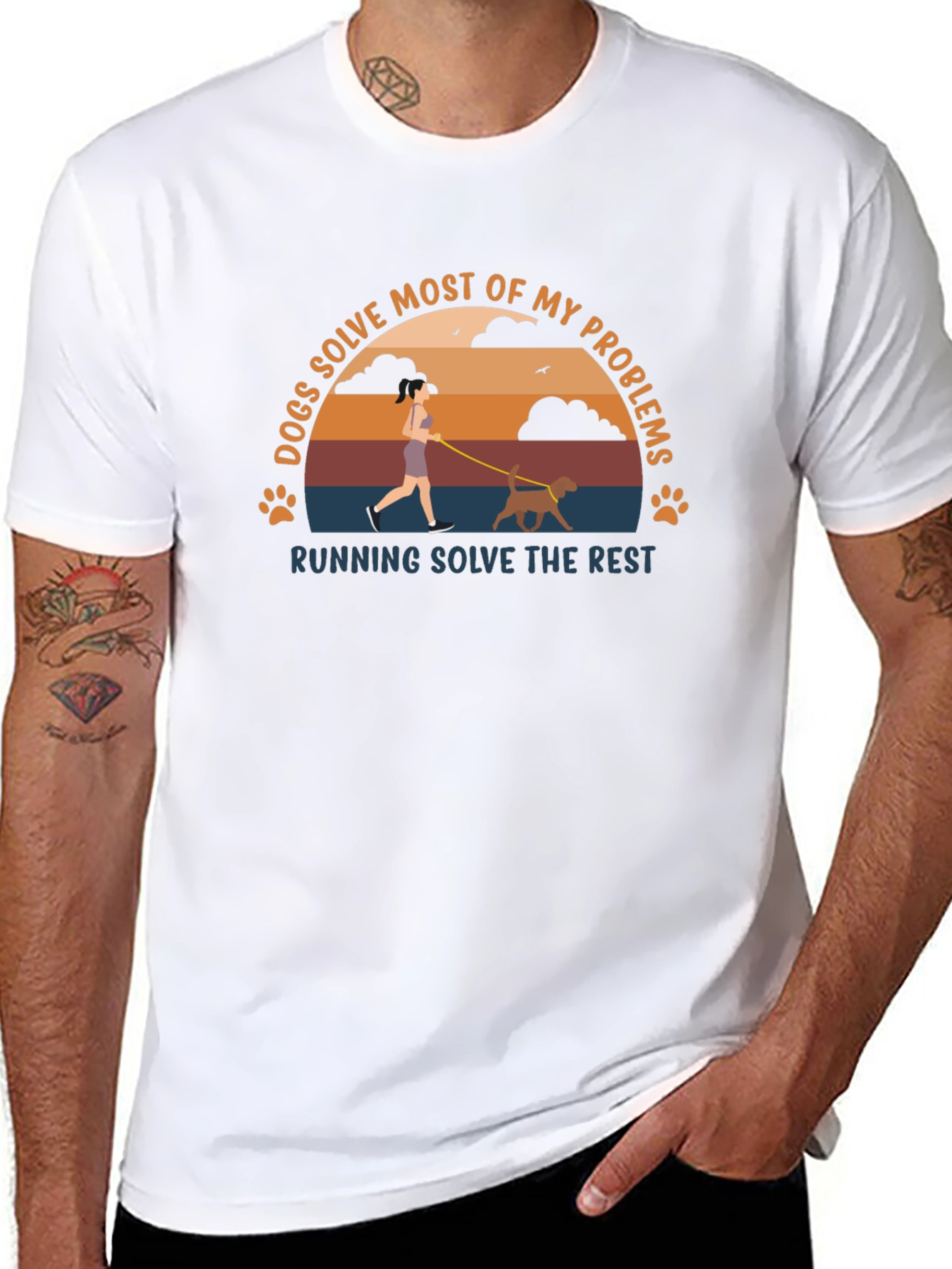 Dogs and Running T-Shirt