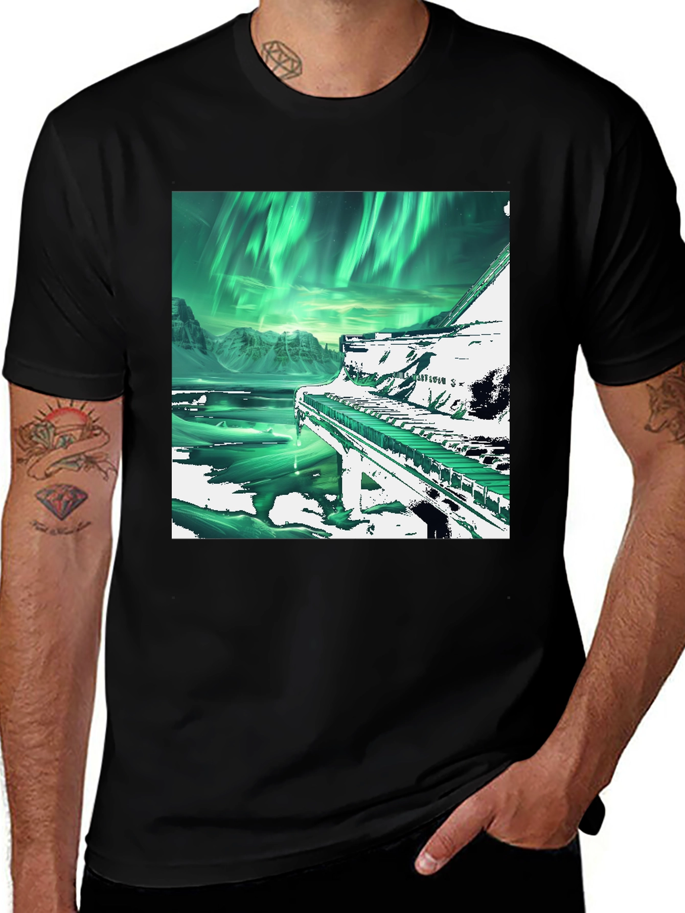 Aurora Piano T-Shirt