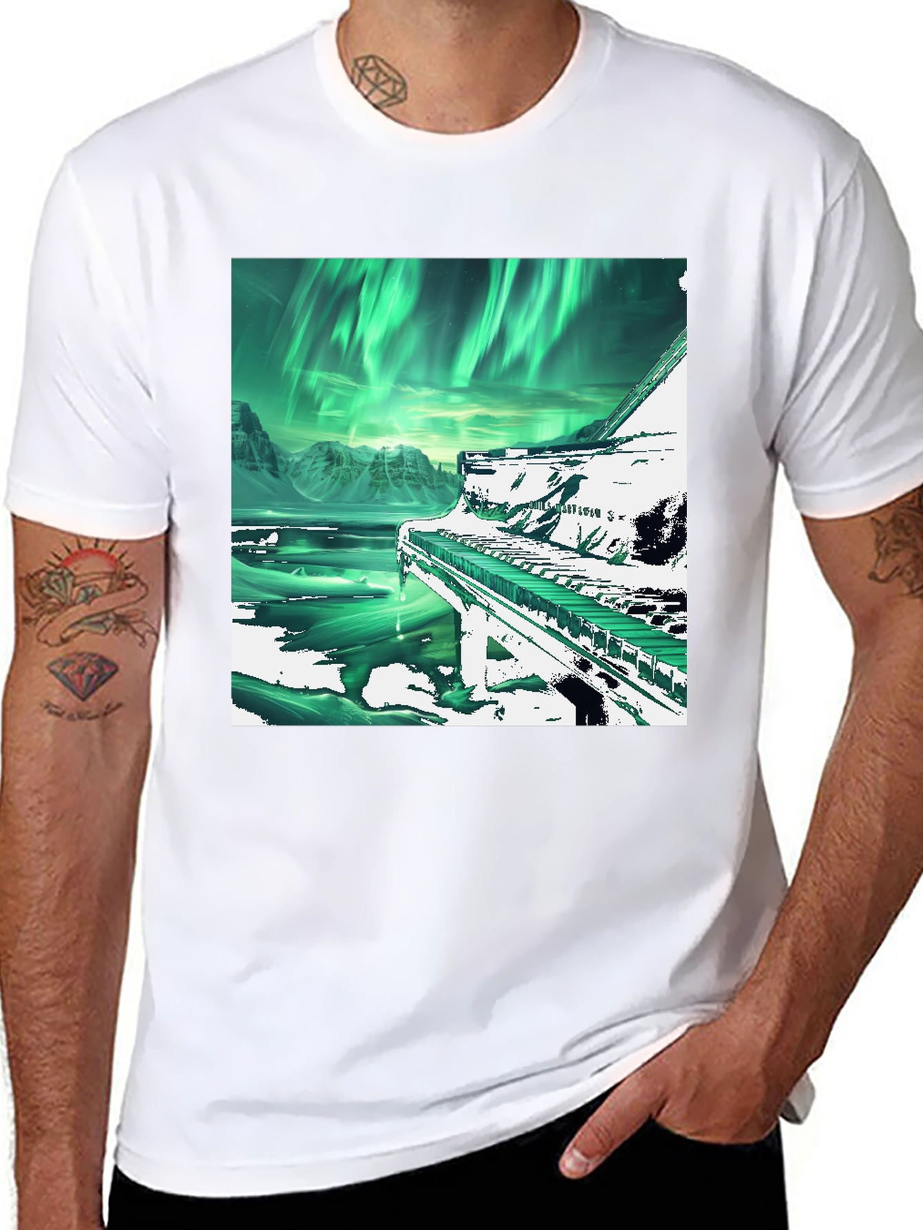 Aurora Piano T-Shirt