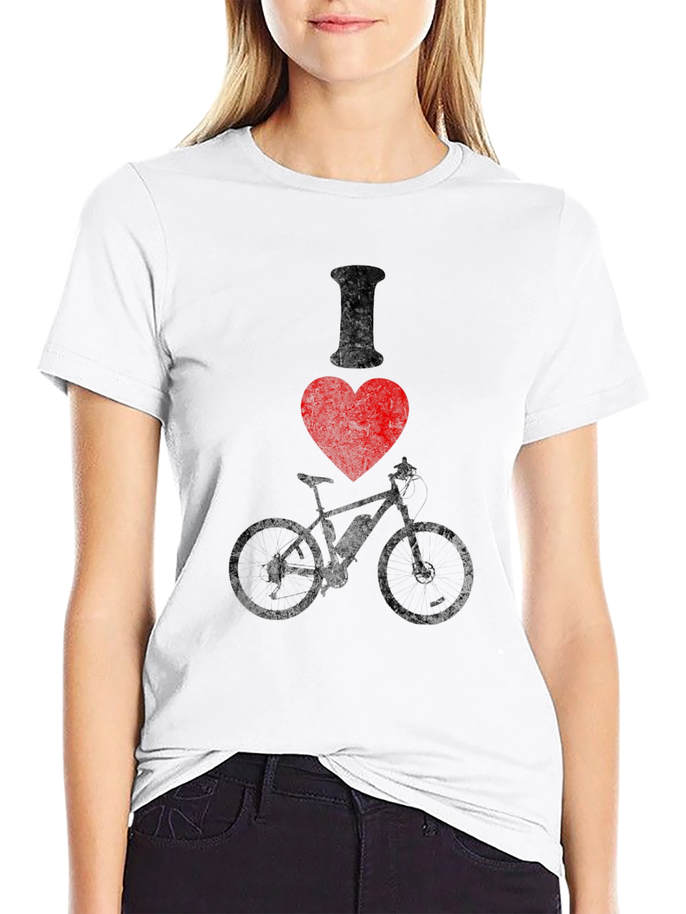 I Love Biking Graphic Tee -  Cycling Enthusiast Shirt