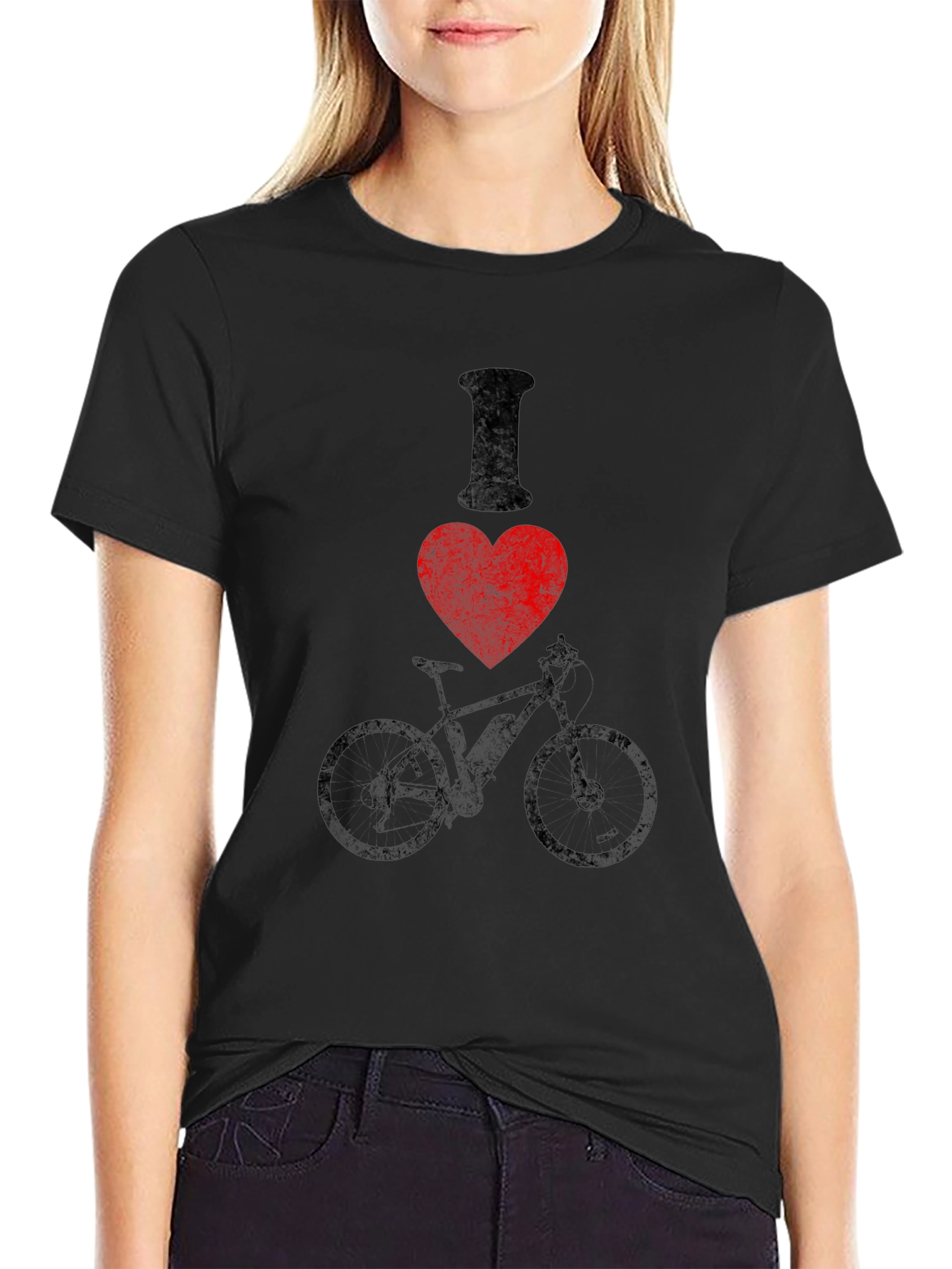 I Love Biking Graphic Tee -  Cycling Enthusiast Shirt