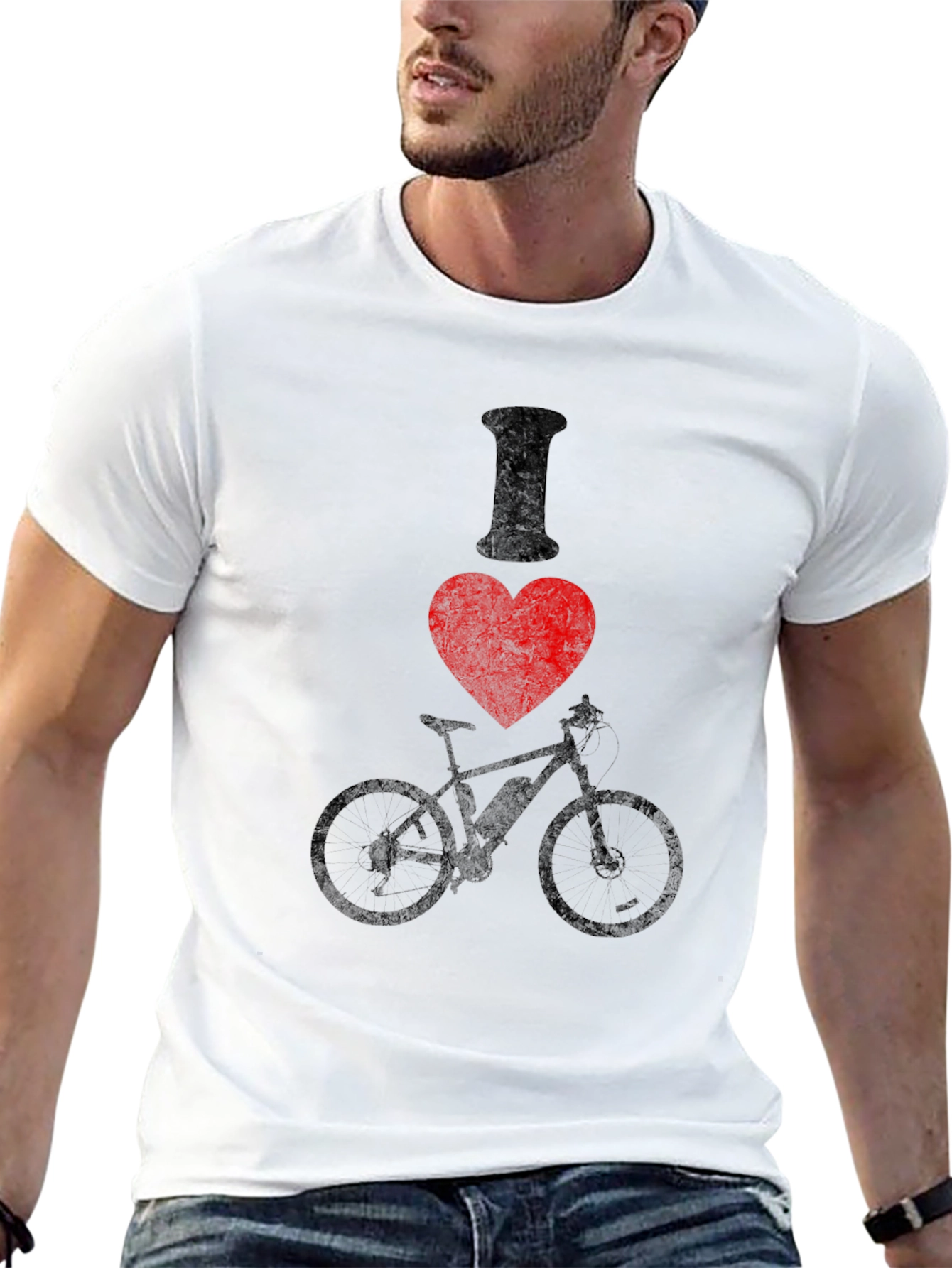 I Love Biking Graphic Tee -  Cycling Enthusiast Shirt