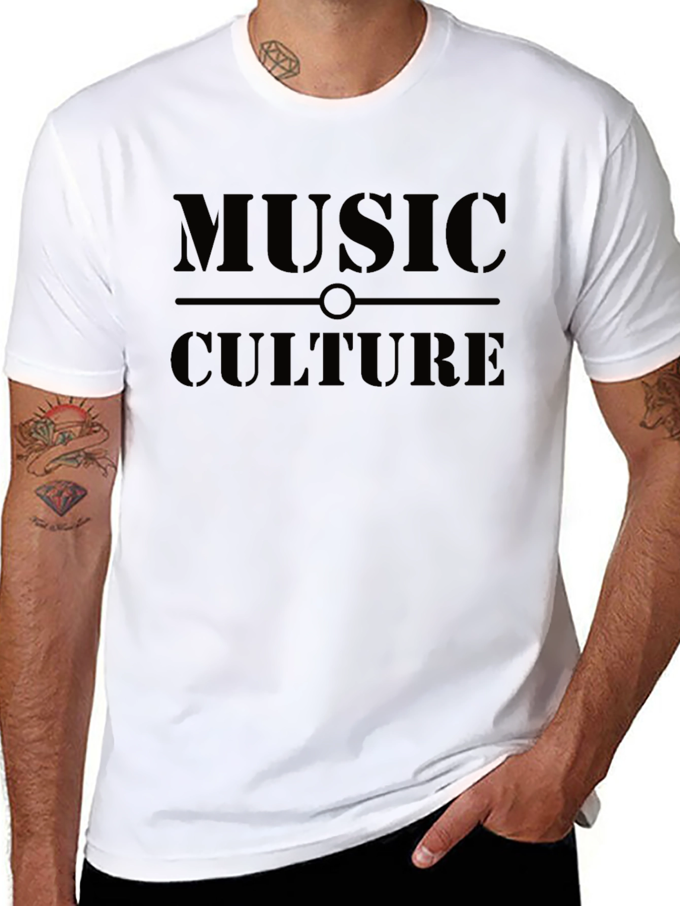 Music Culture Black T-Shirt