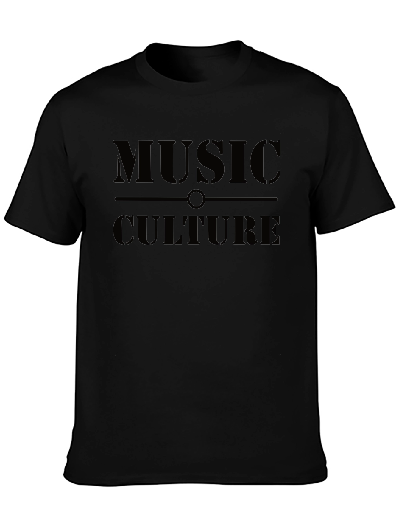 Music Culture Black T-Shirt