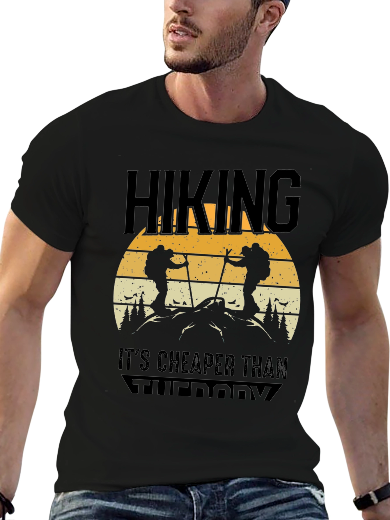 Hiking Is Cheaper Than Therapy Tee